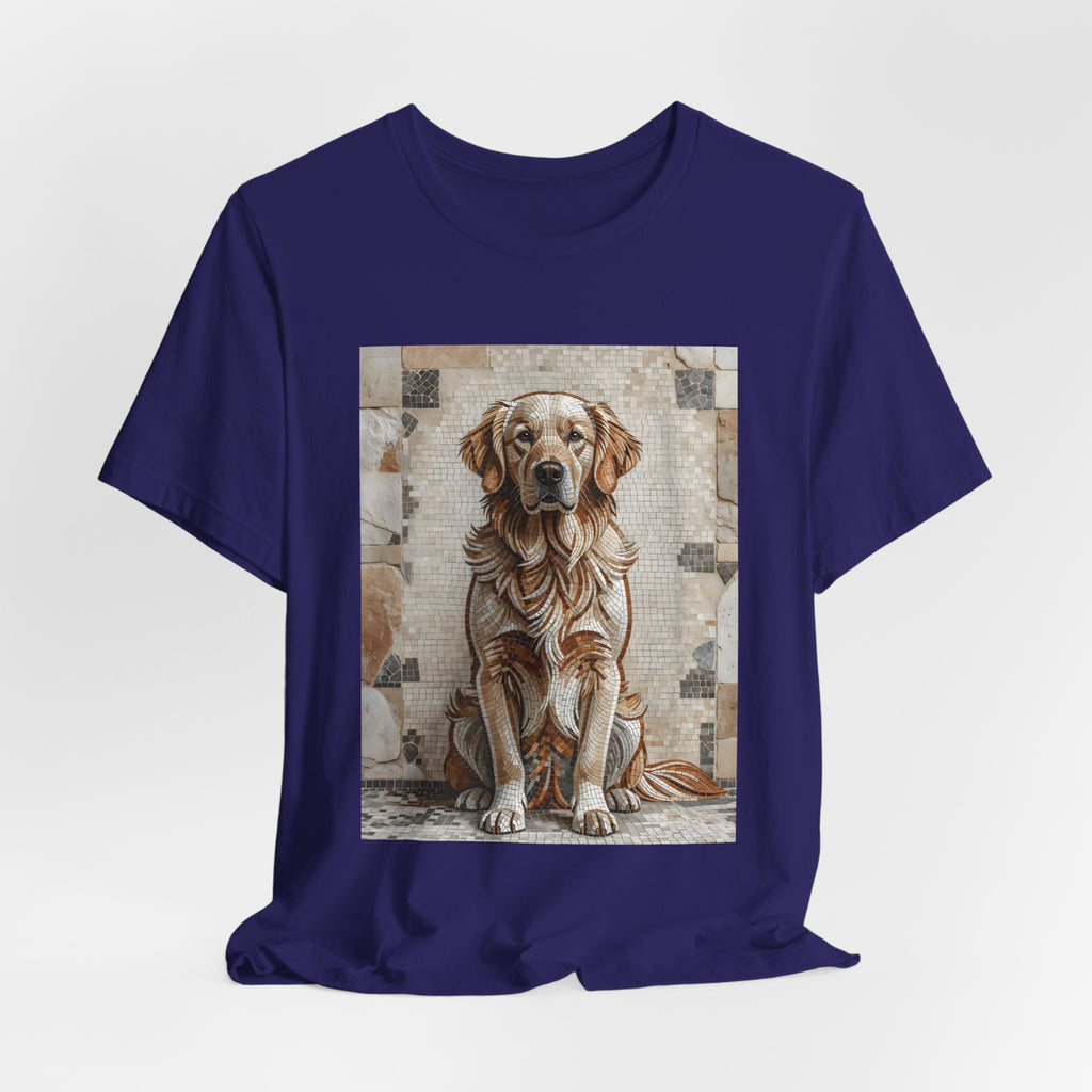 Golden Retriever T Shirt | Living Work of Art Collection | Mosaic Style