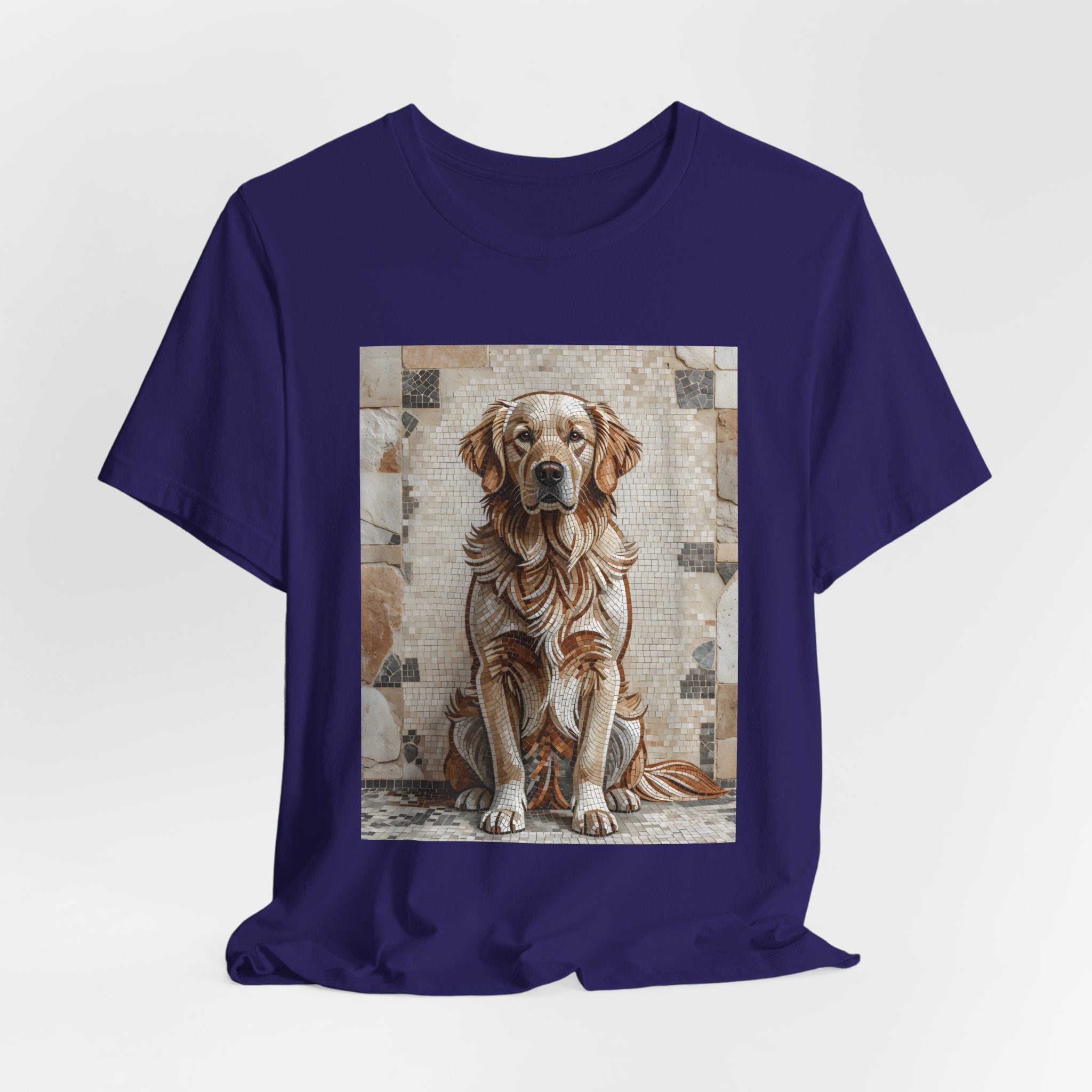 Golden Retriever T Shirt | Living Work of Art Collection | Mosaic Style