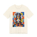 Bernese Mountain Dog T Shirt | Living Work of Art Collection | Cubist Style