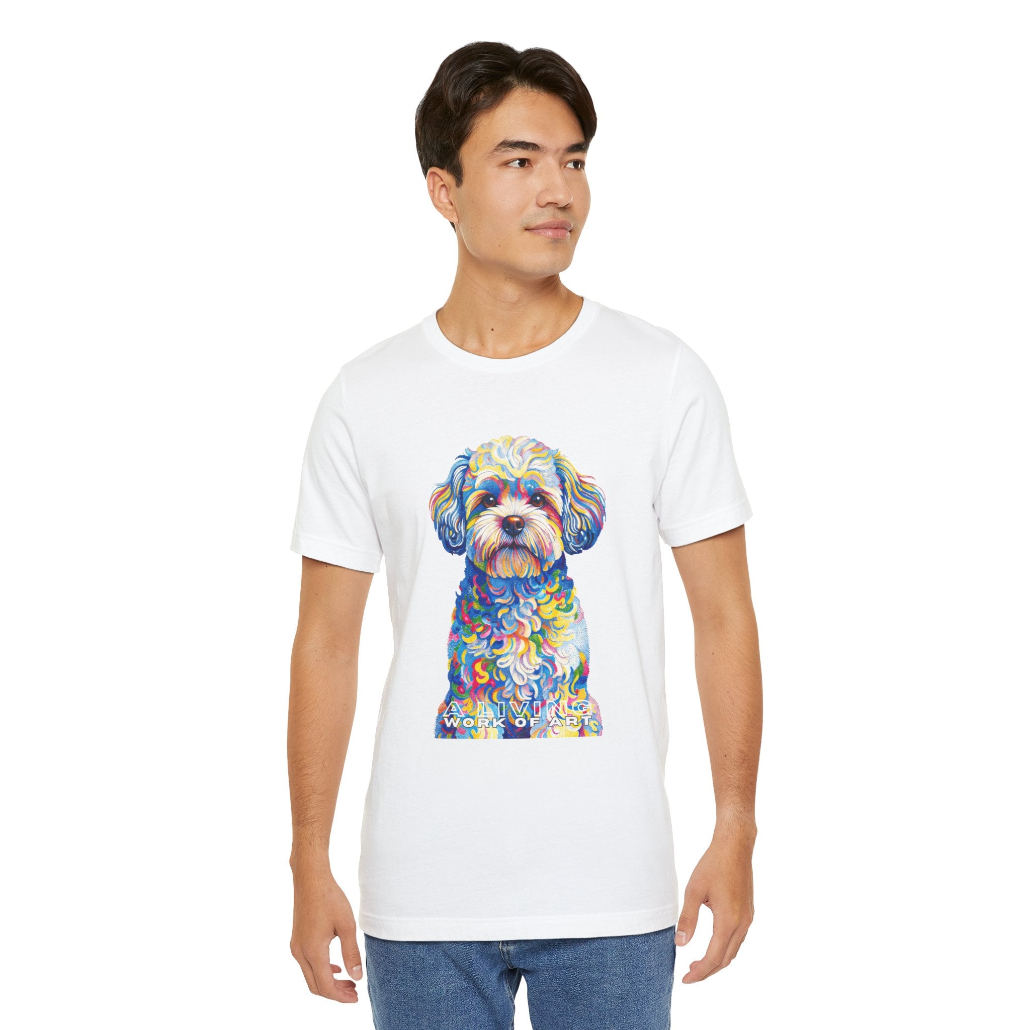 Shih-Poo T Shirt | Living Work of Art Collection | Pointillism Style