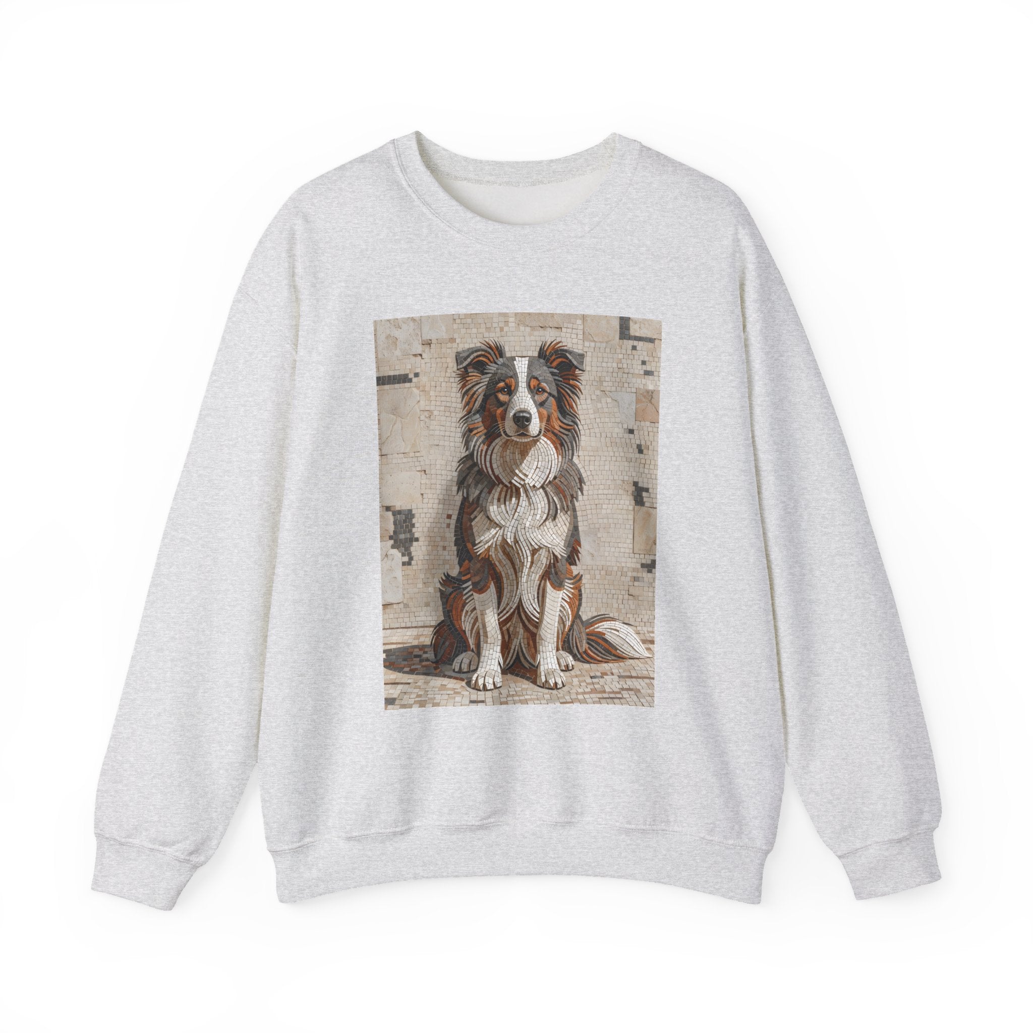 Border Collie Sweatshirt | Living Work of Art Collection | Mosaic Style