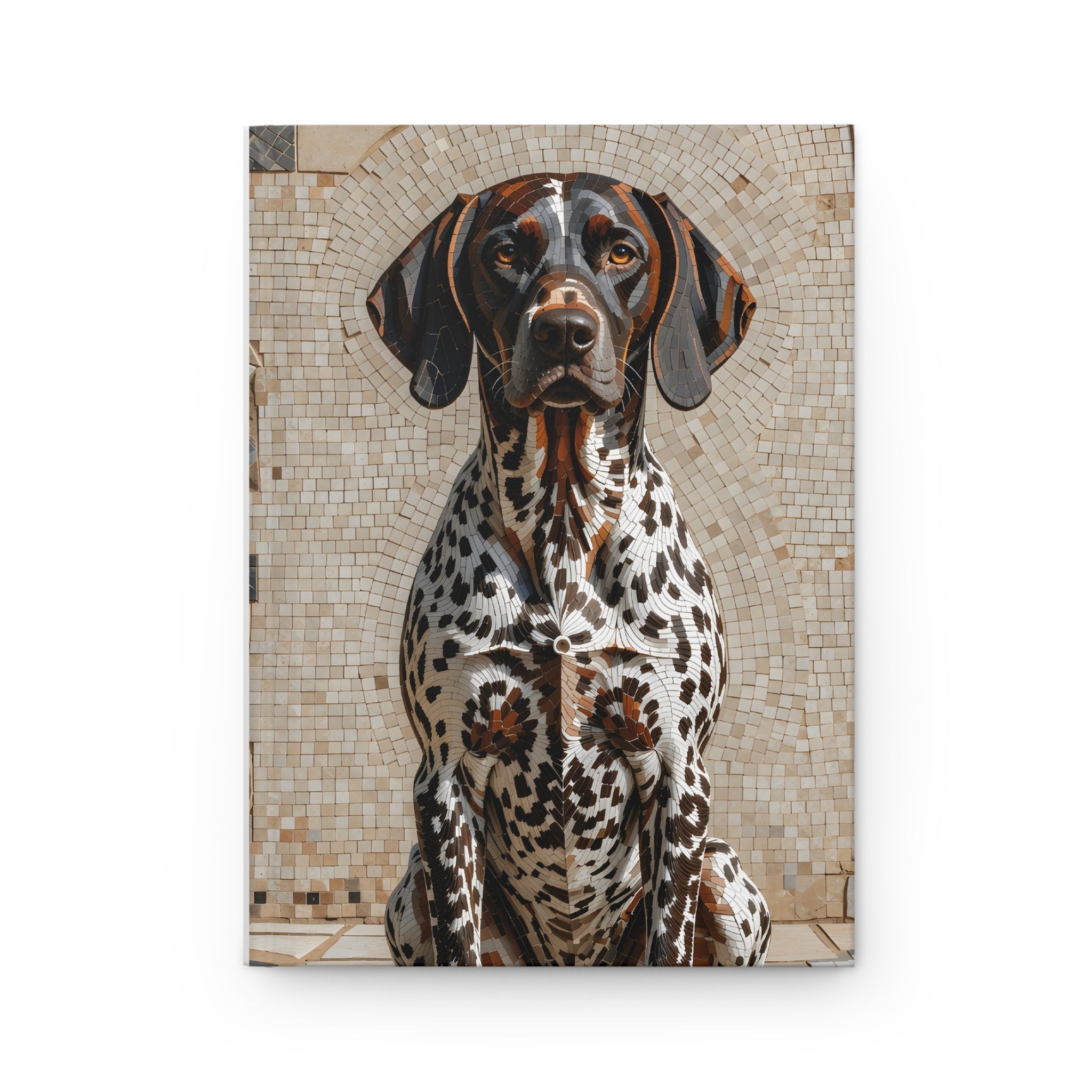 German Shorthaired Pointer Notebook | Living Work of Art Collection | Mosaic Style