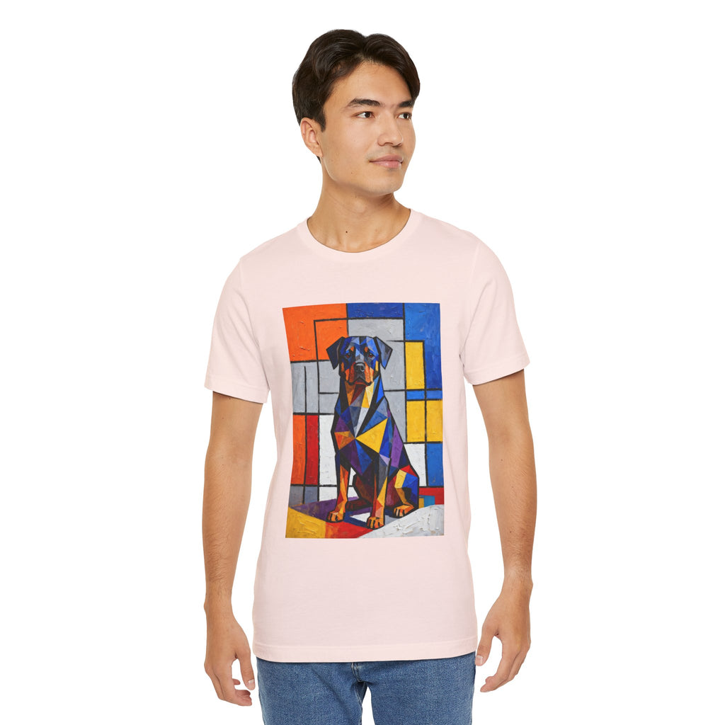 Rottweiler T Shirt | Living Work of Art Collection | Cubist Style