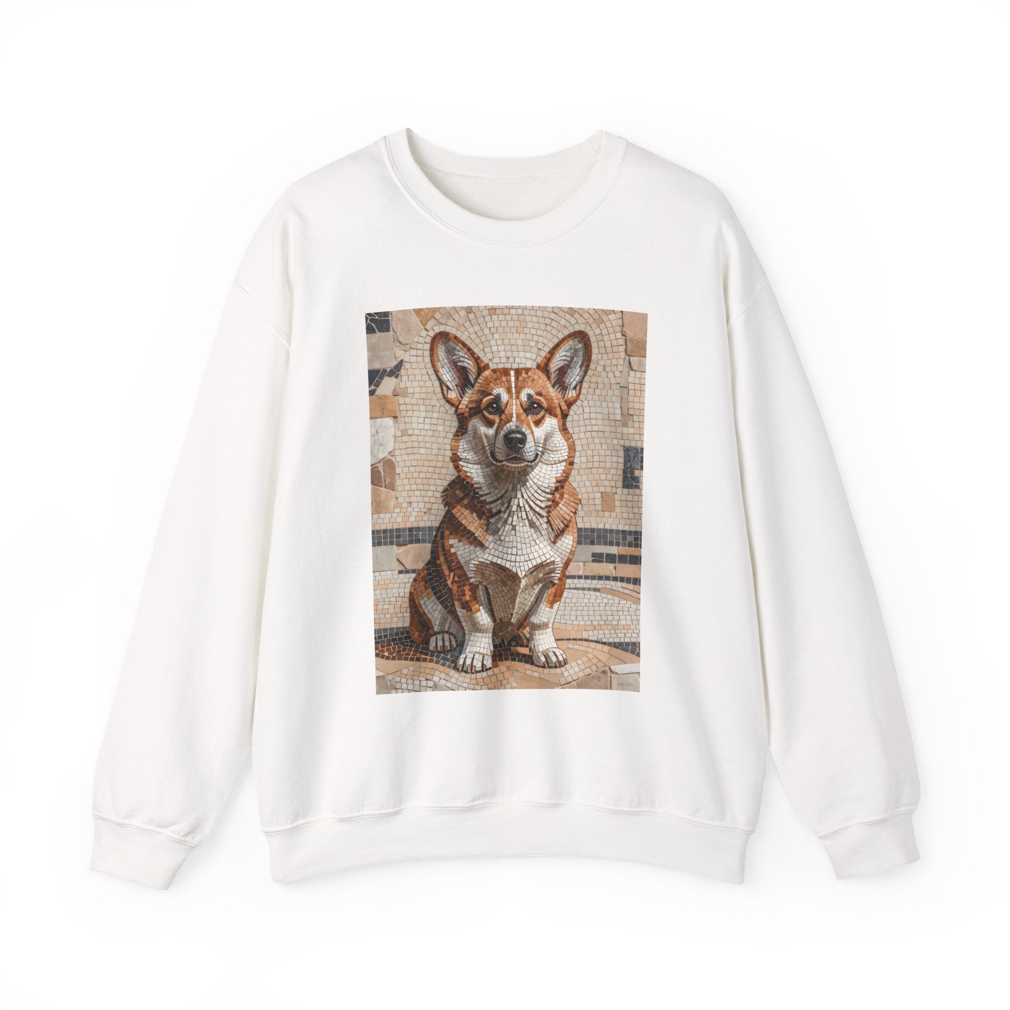 Corgi Sweatshirt | Living Work of Art Collection | Mosaic Style