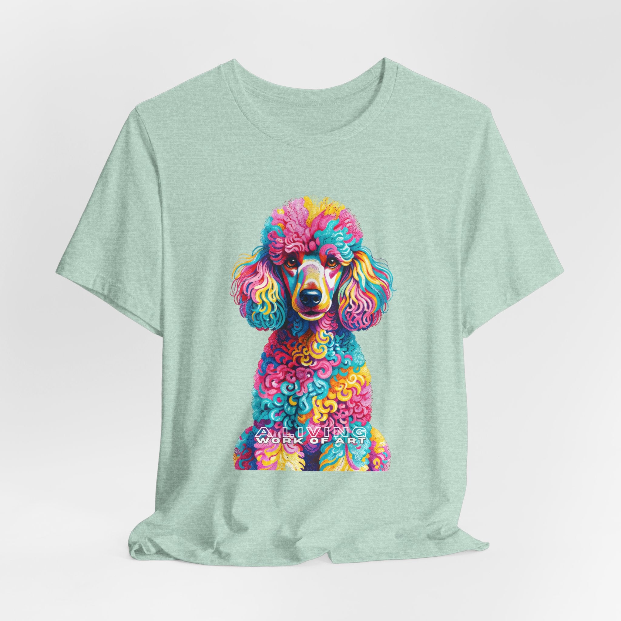 Poodle T Shirt | Living Work of Art Collection | Pointillism Style