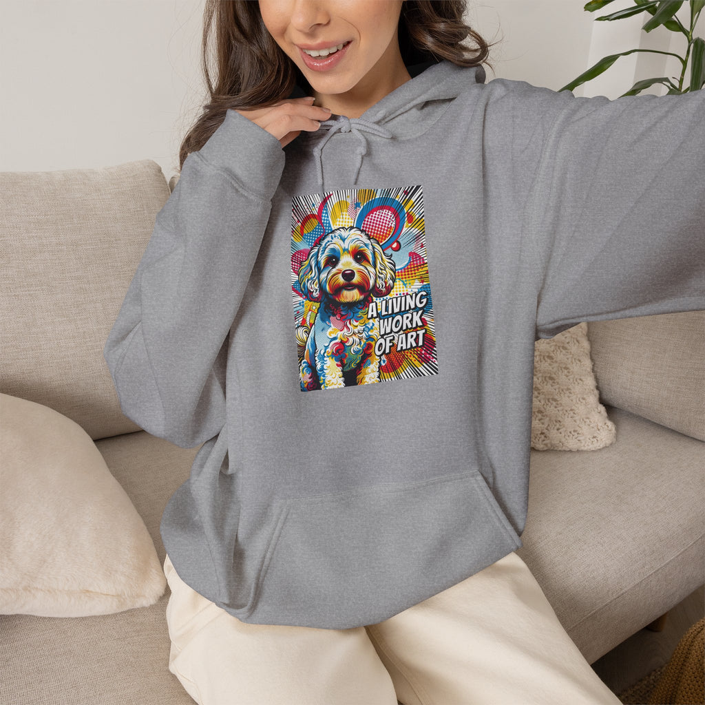Cavapoo Hoodie | Living Work of Art Collection | Pop Art Style