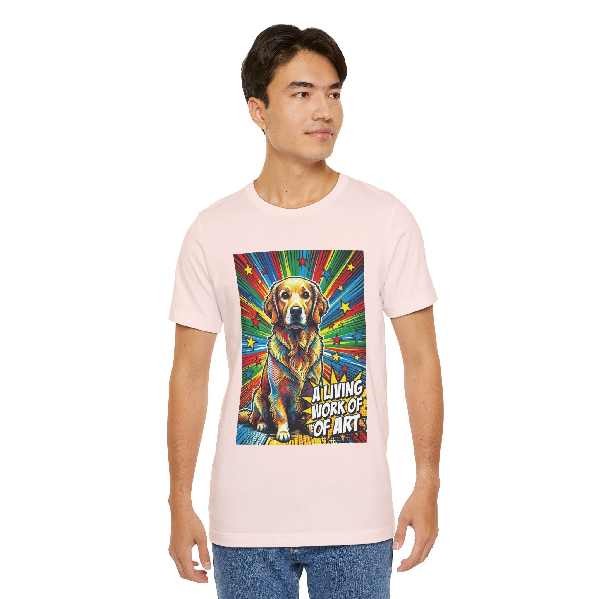 Golden Retriever T Shirt | Living Work of Art Collection | Pop Art