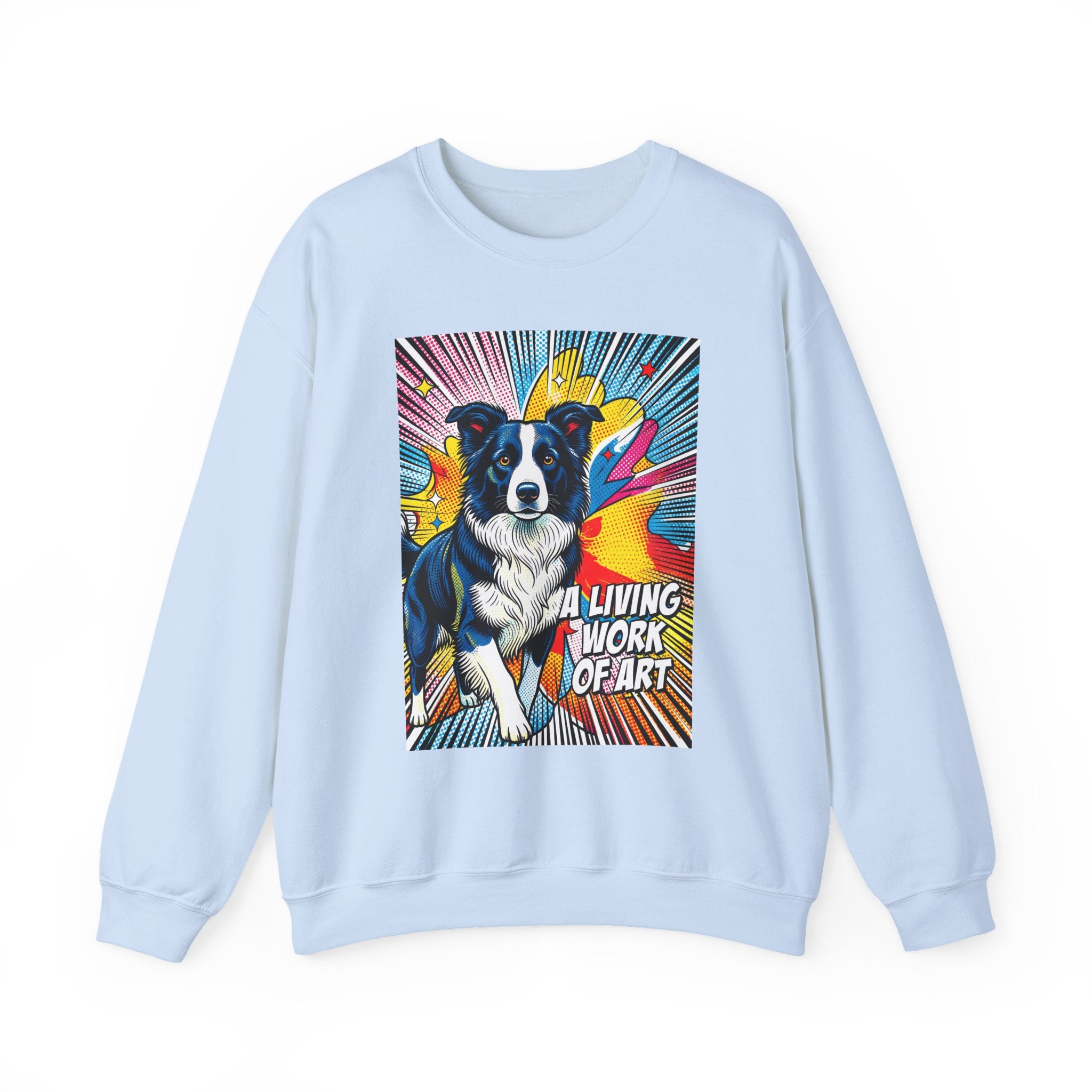 Border Collie Sweatshirt | Living Work of Art Collection | Pop Art