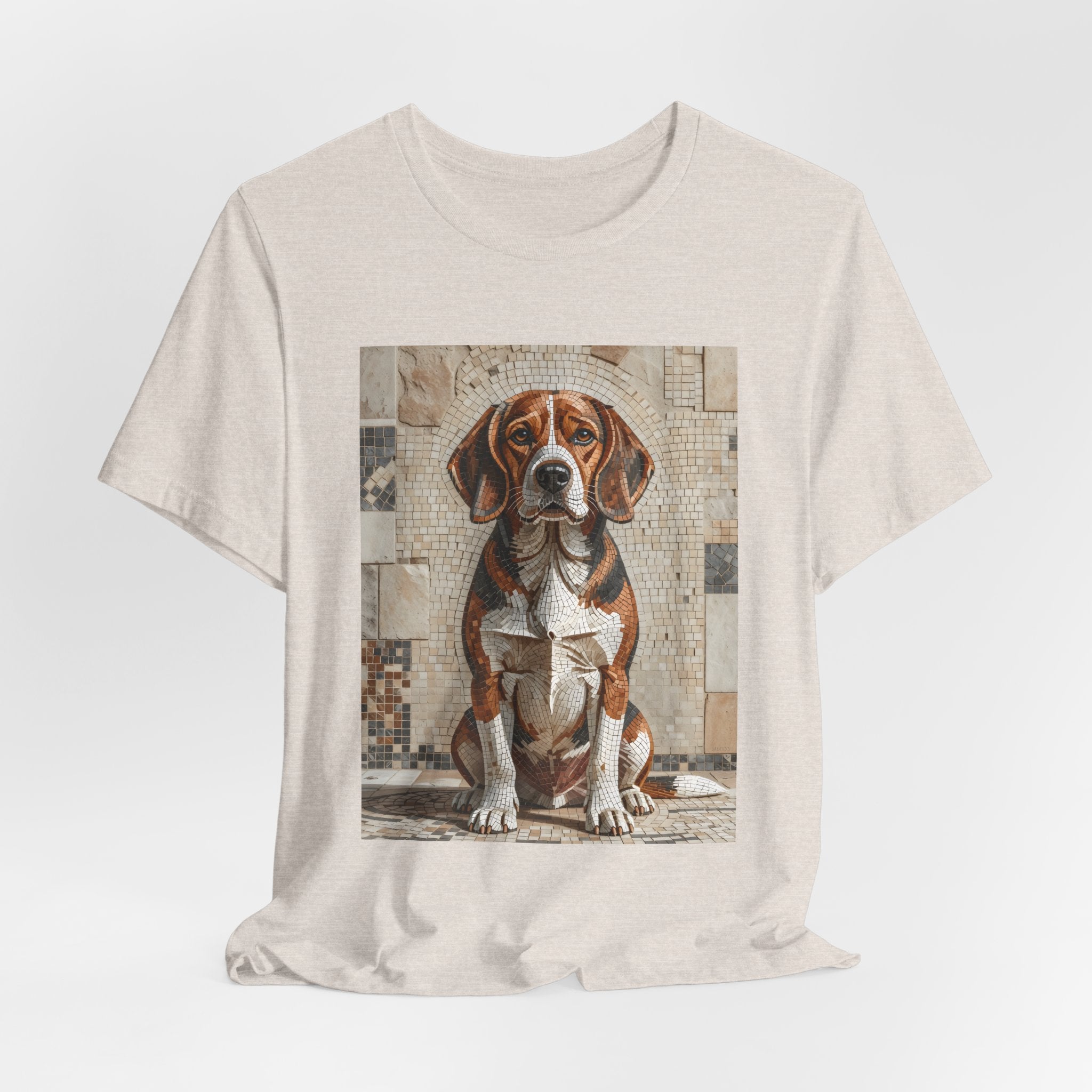 Beagle T Shirt | Living Work of Art Collection | Mosaic Style