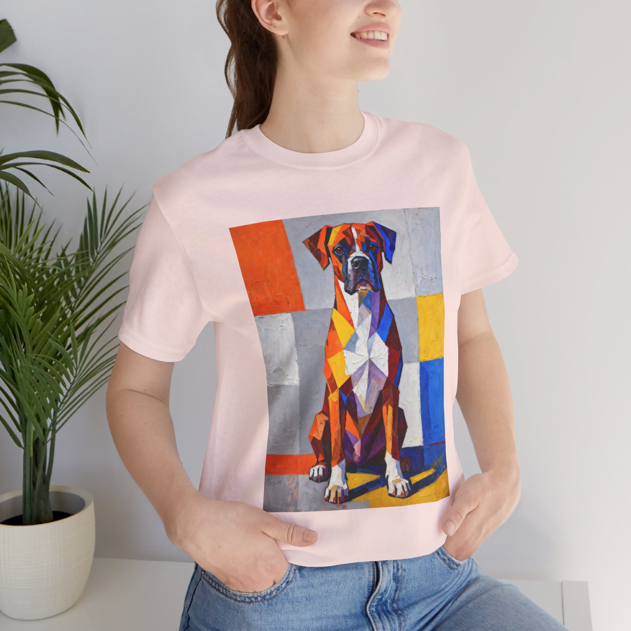 Boxer T Shirt | Living Work of Art Collection | Cubist Style