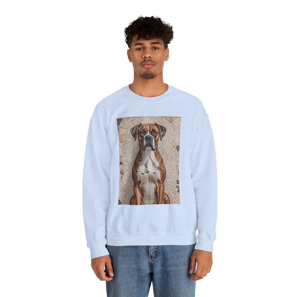 Boxer Sweatshirt | Living Work of Art Collection | Mosaic Style