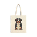 Bernese Mountain Dog Tote Bag | Living Work of Art Collection | Pointillism Style