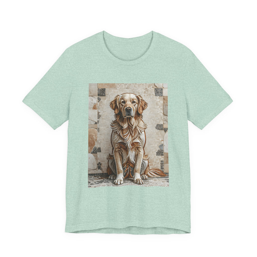 Golden Retriever T Shirt | Living Work of Art Collection | Mosaic Style