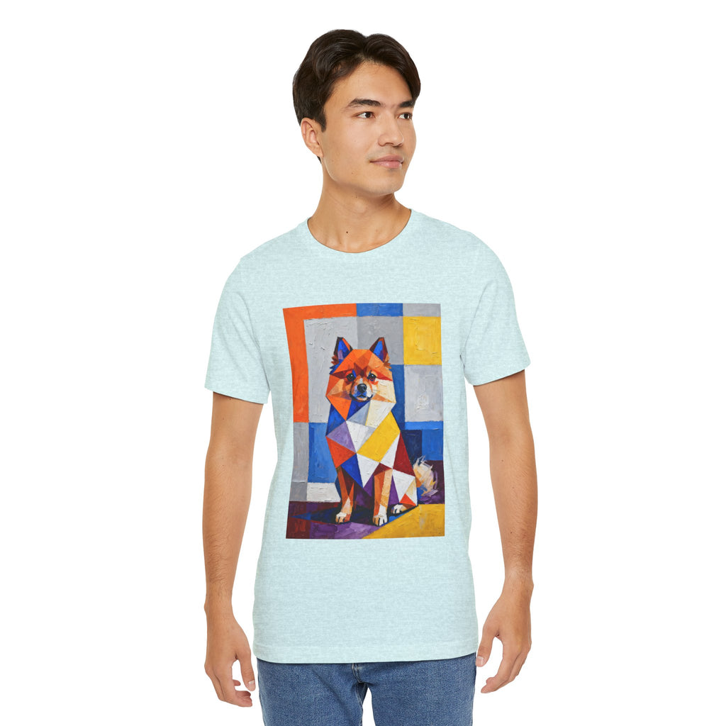 Pomeranian T Shirt | Living Work of Art Collection | Cubist Style