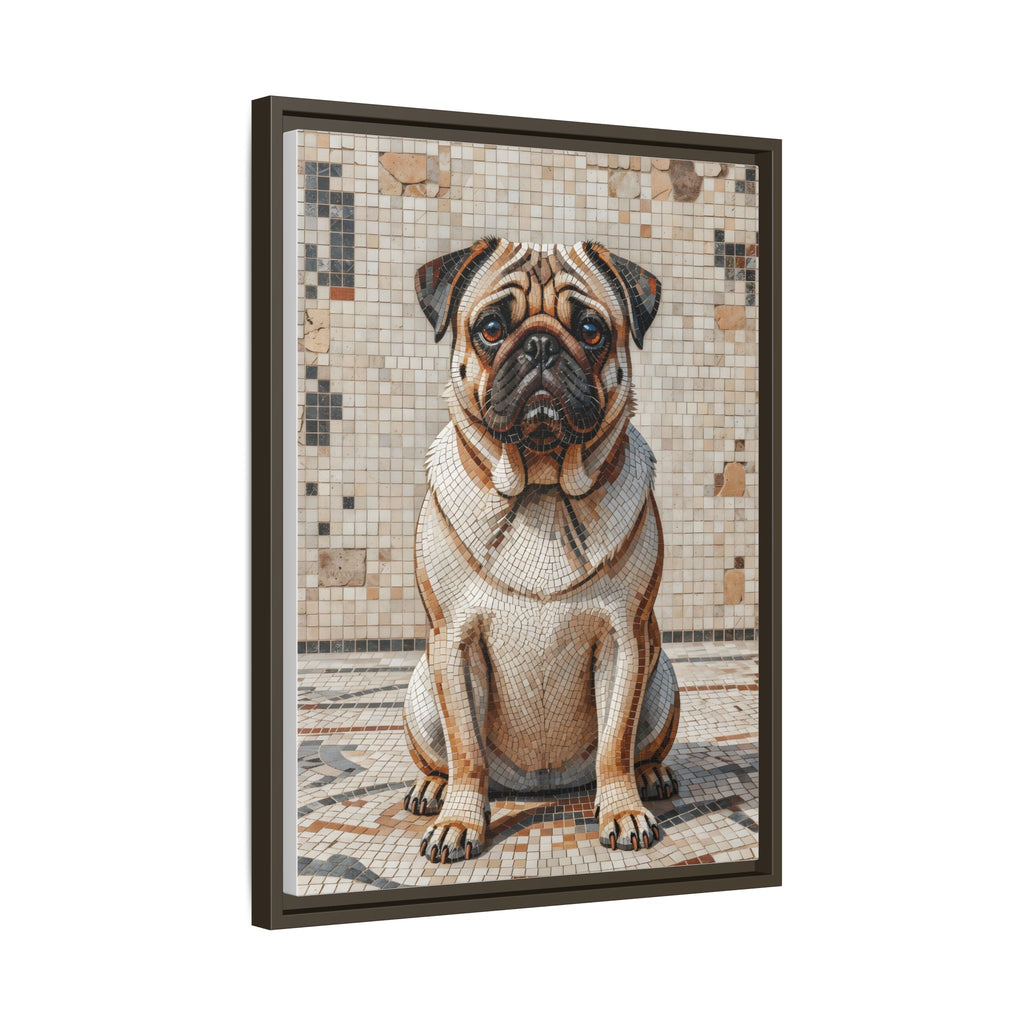 Pug Canvas Wall Art | Living Work of Art Collection | Mosaic Style Print