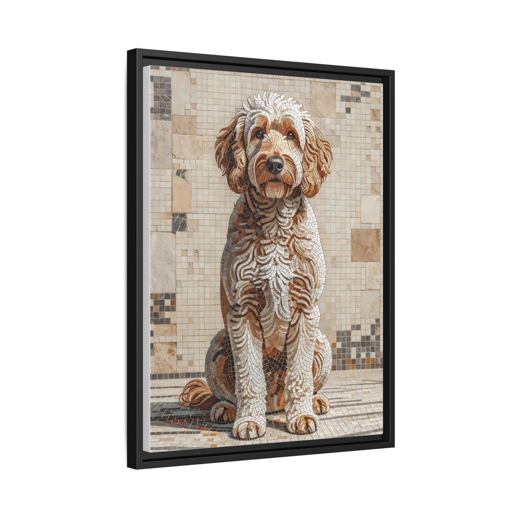 Goldendoodle Canvas Wall Art | Living Work of Art Collection | Mosaic Style Print