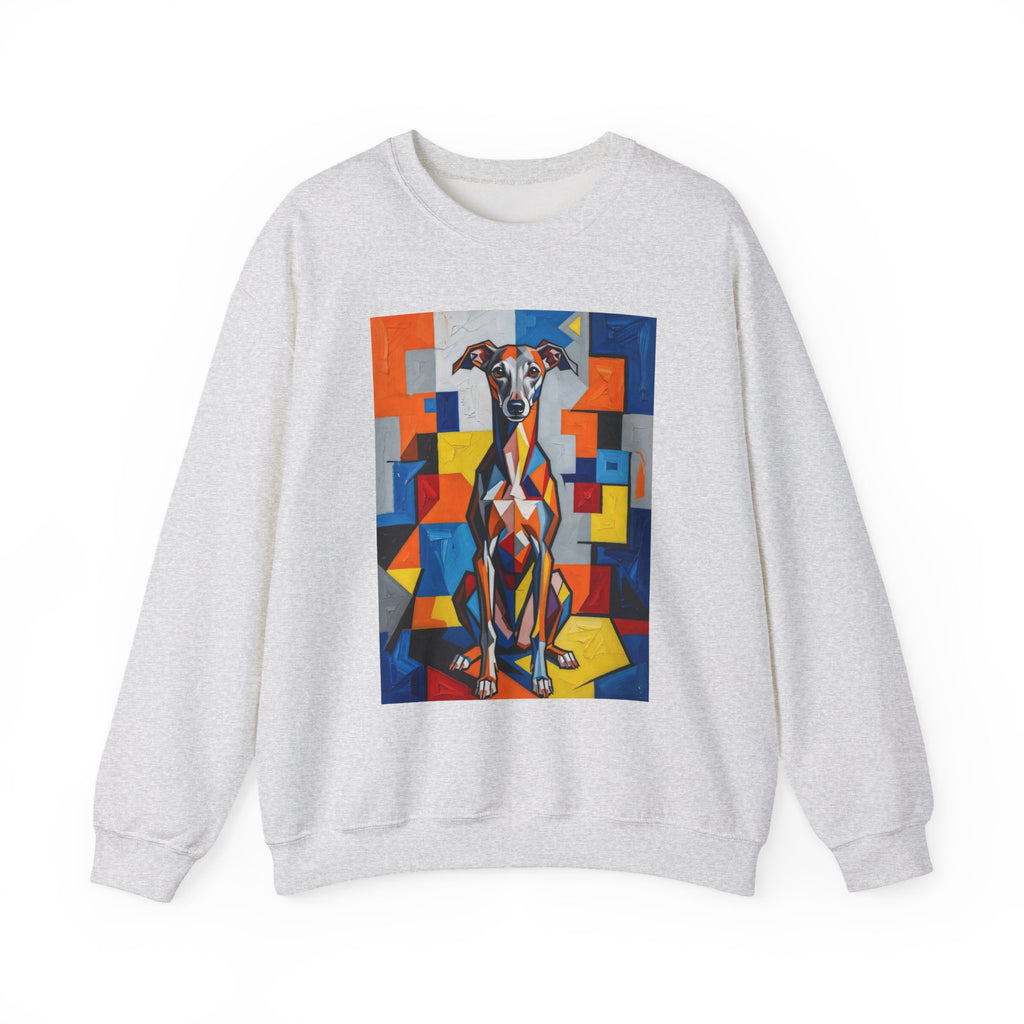 Italian Greyhound Sweatshirt | Living Work of Art Collection | Cubist Style