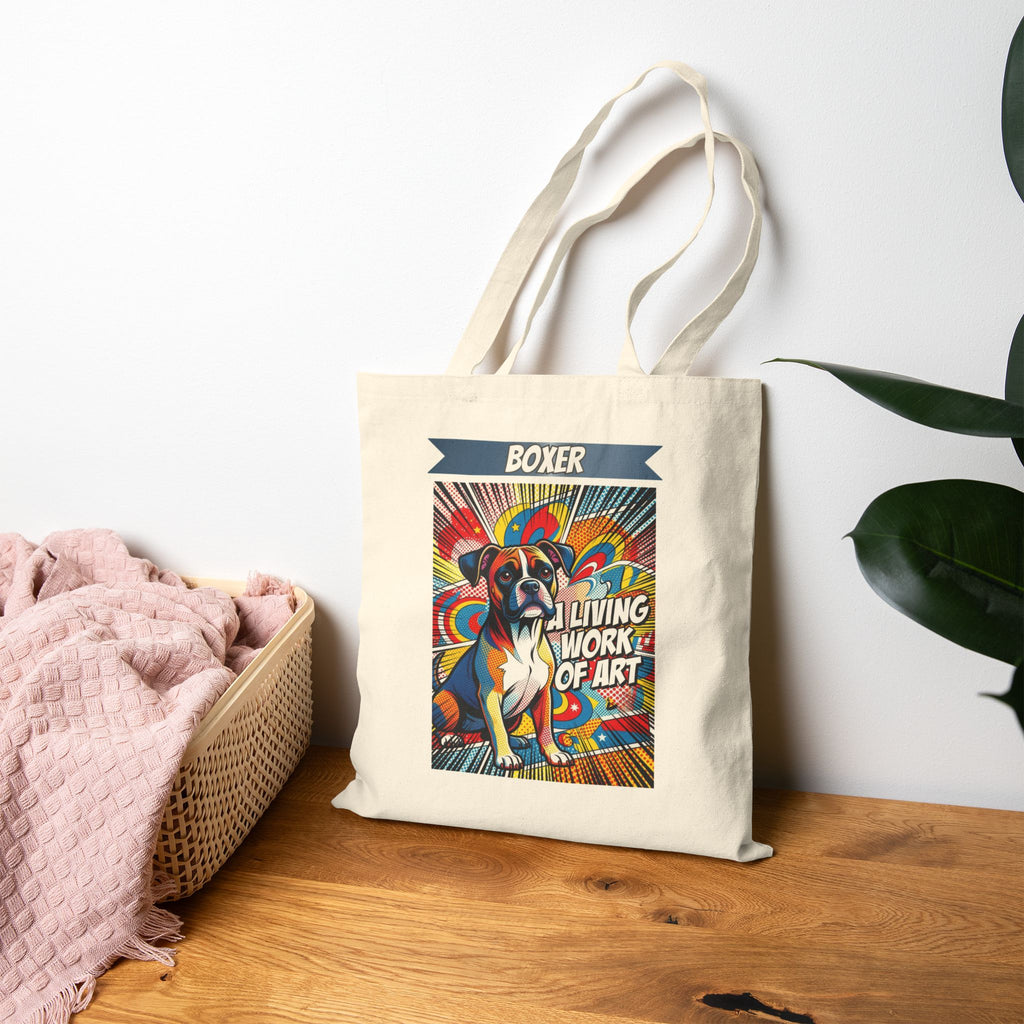 Boxer Tote Bag | Living Work of Art Collection | Pop Art
