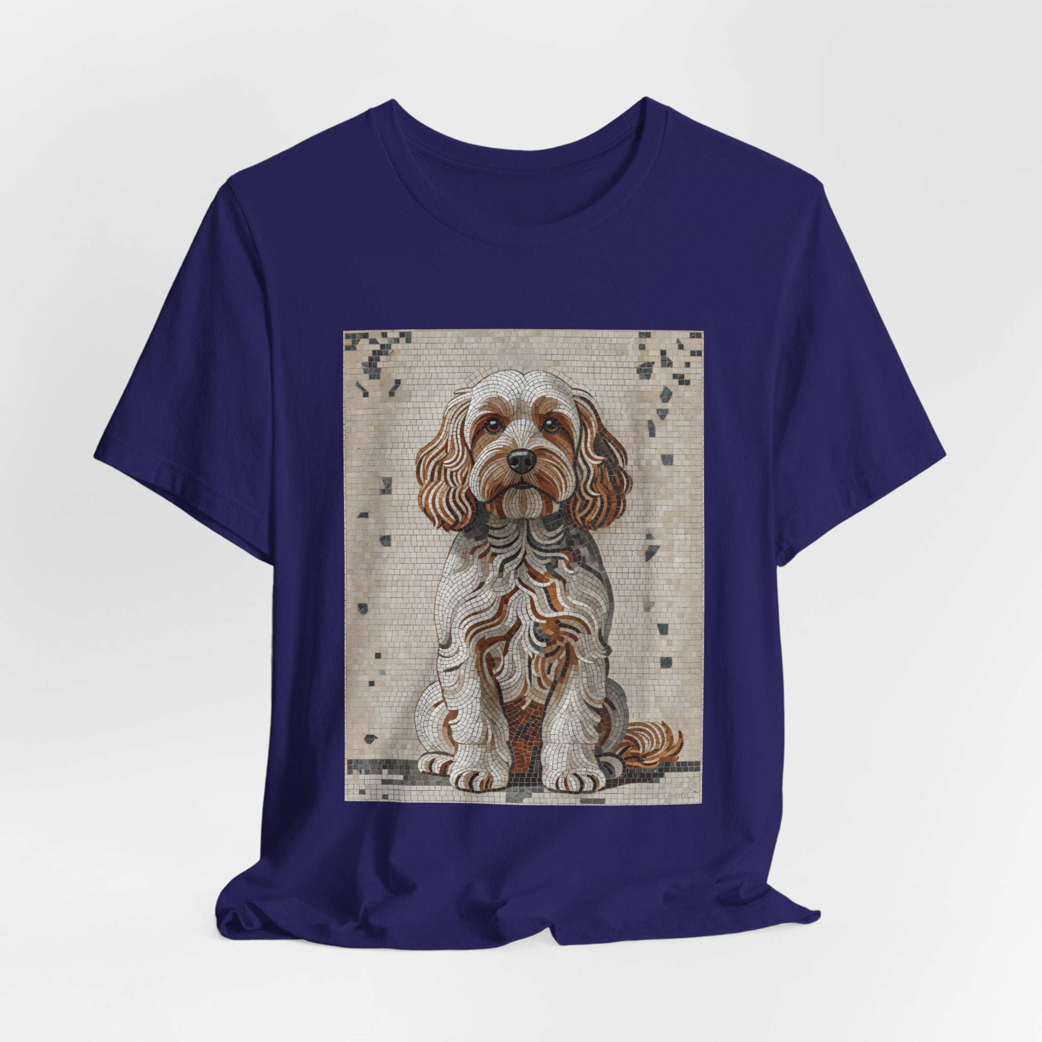 Cavapoo T Shirt | Living Work of Art Collection | Mosaic Style