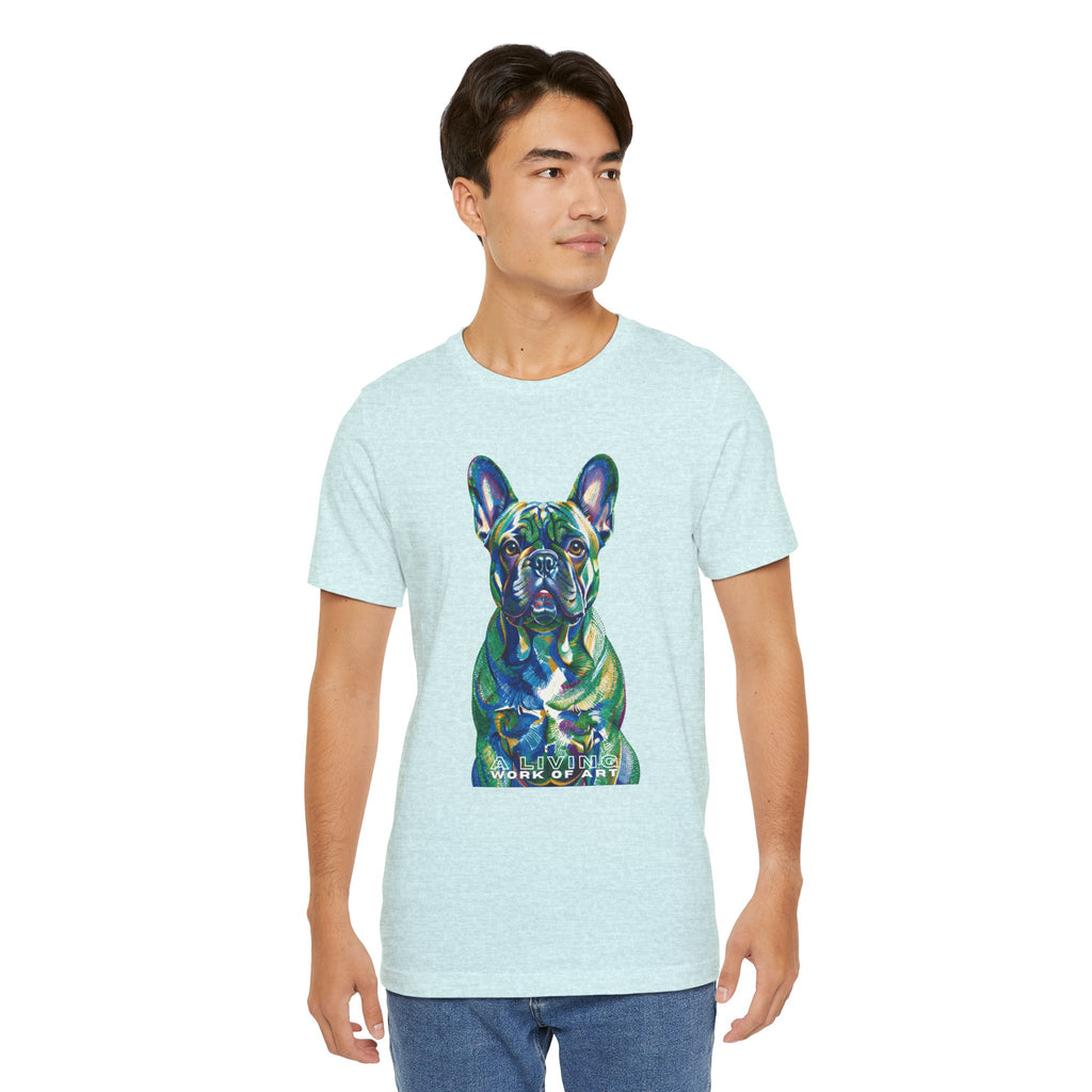 French Bulldog T Shirt | Living Work of Art Collection | Pointillism Style