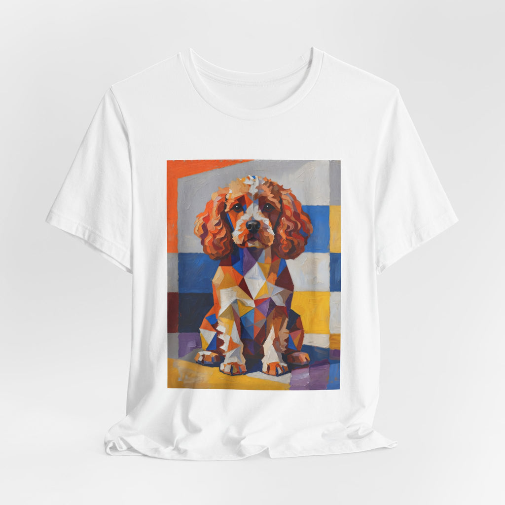 Cavapoo T Shirt | Living Work of Art Collection | Cubist Style