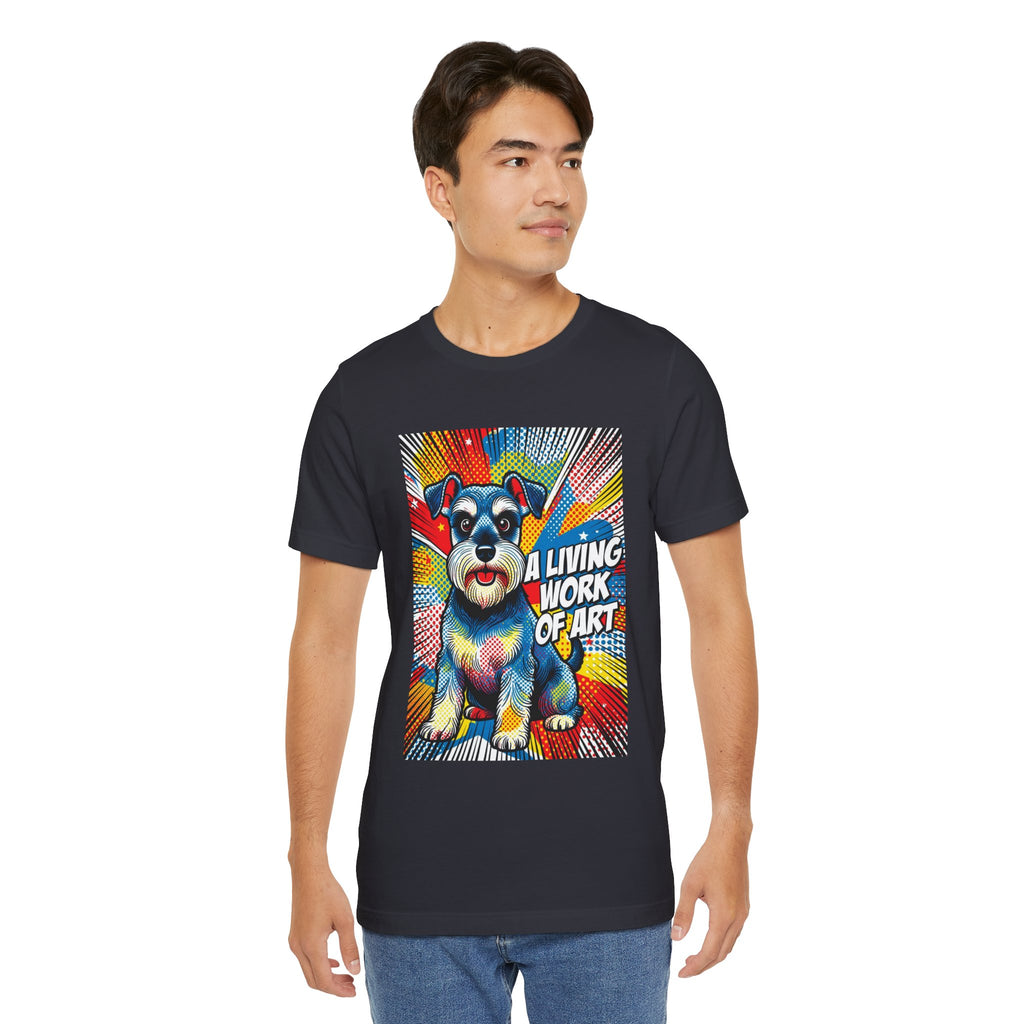 Schnauzer T Shirt | Living Work of Art Collection | Pop Art