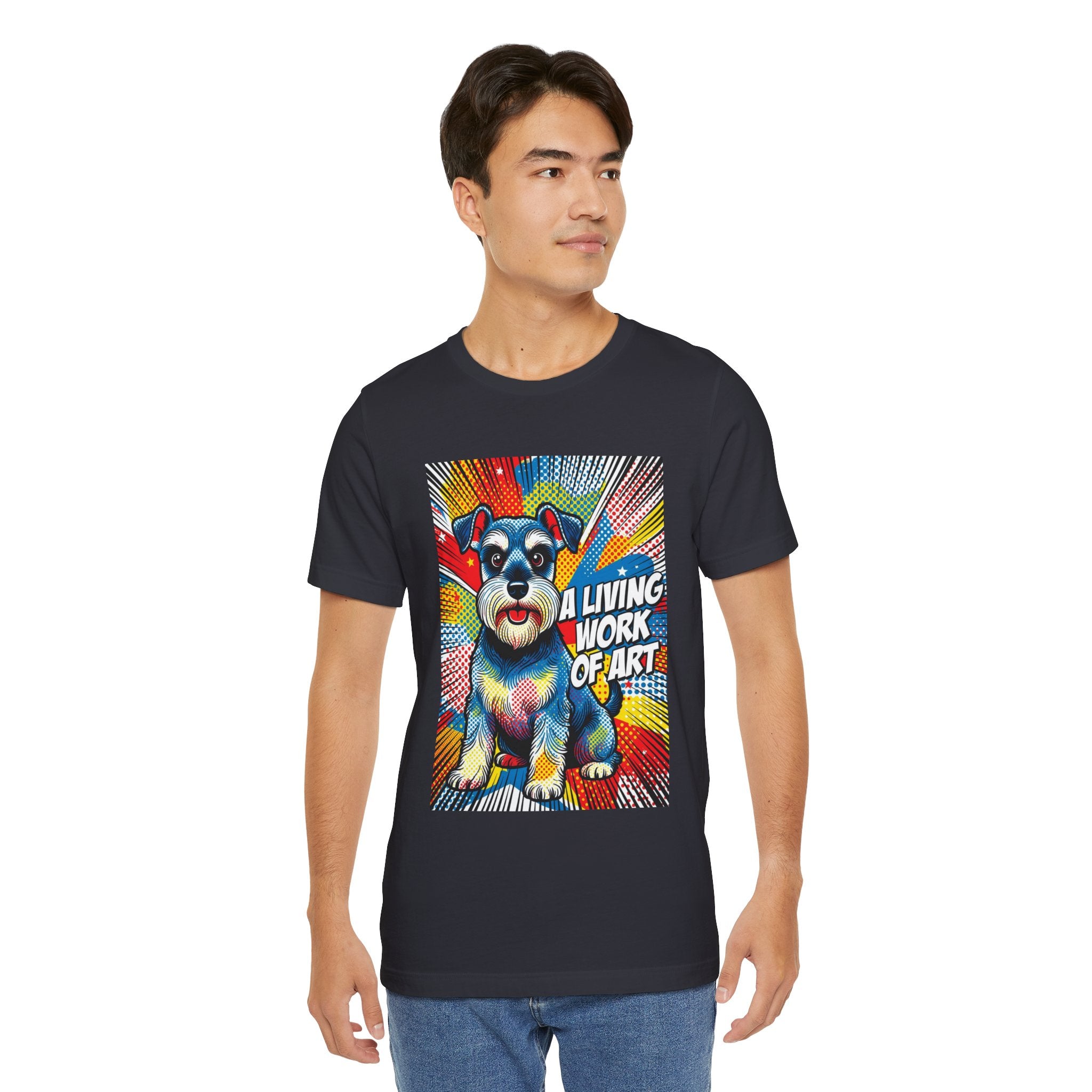 Schnauzer T Shirt | Living Work of Art Collection | Pop Art