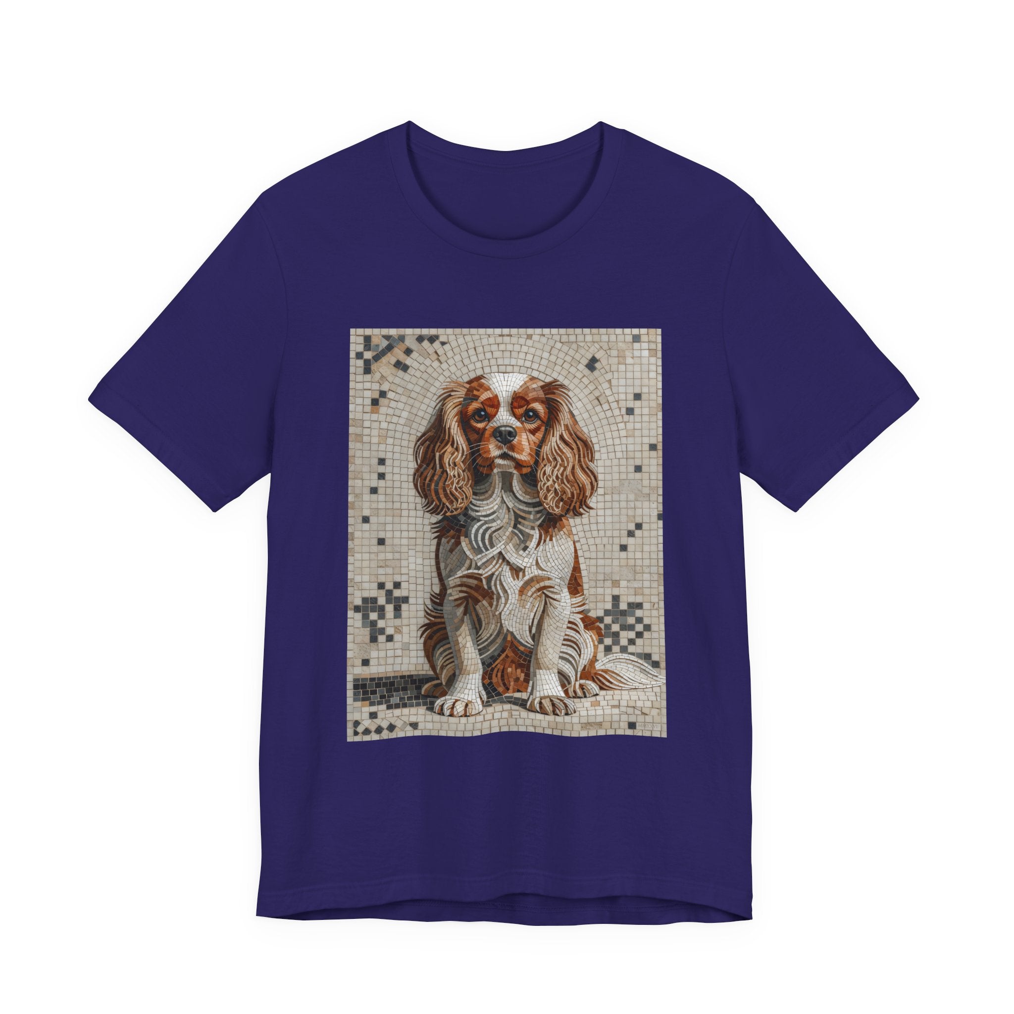 Cavalier King Charles Spaniel T Shirt | Living Work of Art Collection | Mosaic Style