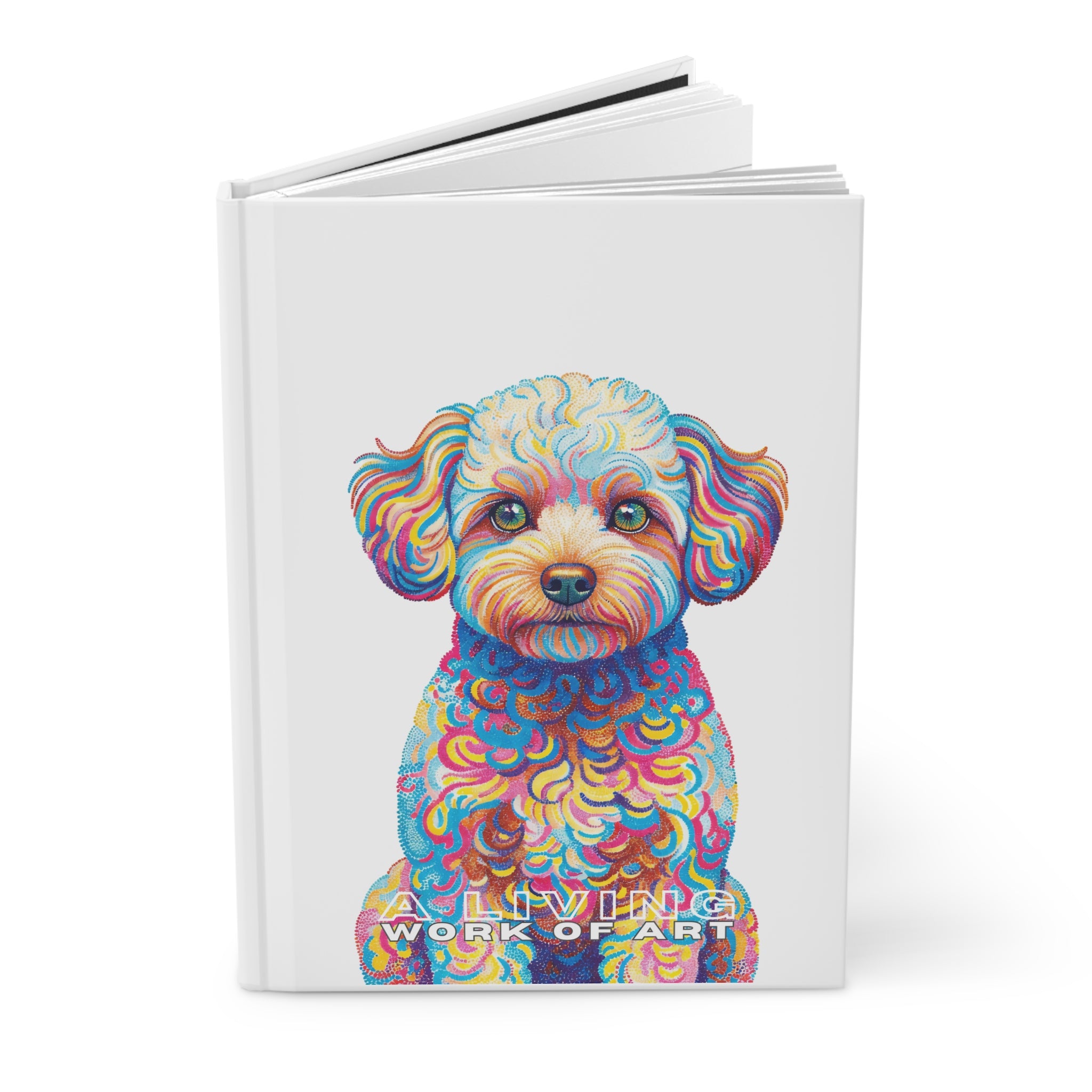 Maltipoo Notebook | Living Work of Art Collection | Pointillism Style