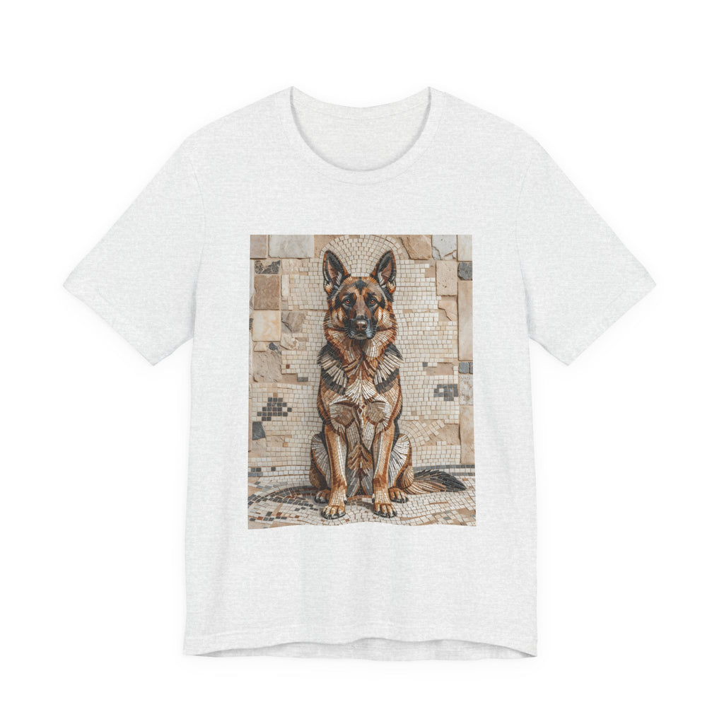 German Shepherd T Shirt | Living Work of Art Collection | Mosaic Style