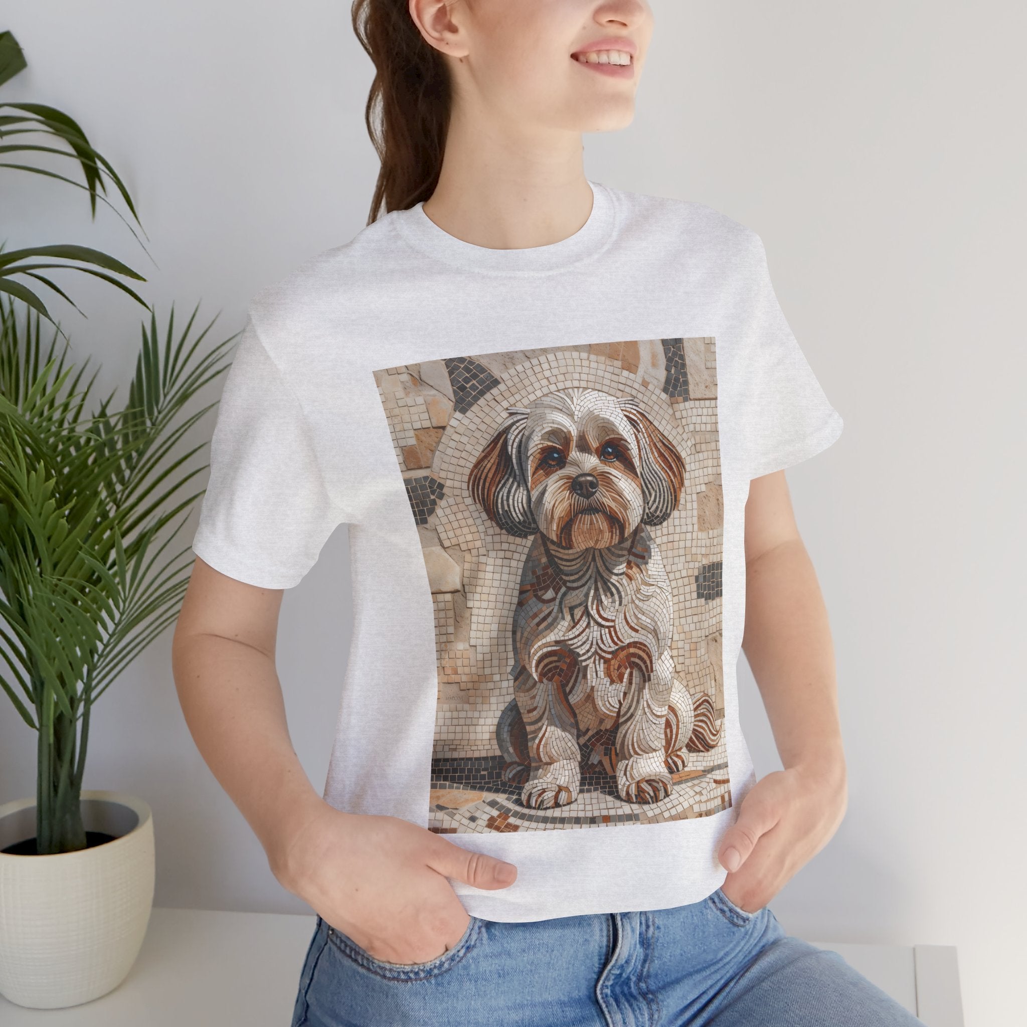 Shih-Poo T Shirt | Living Work of Art Collection | Mosaic Style
