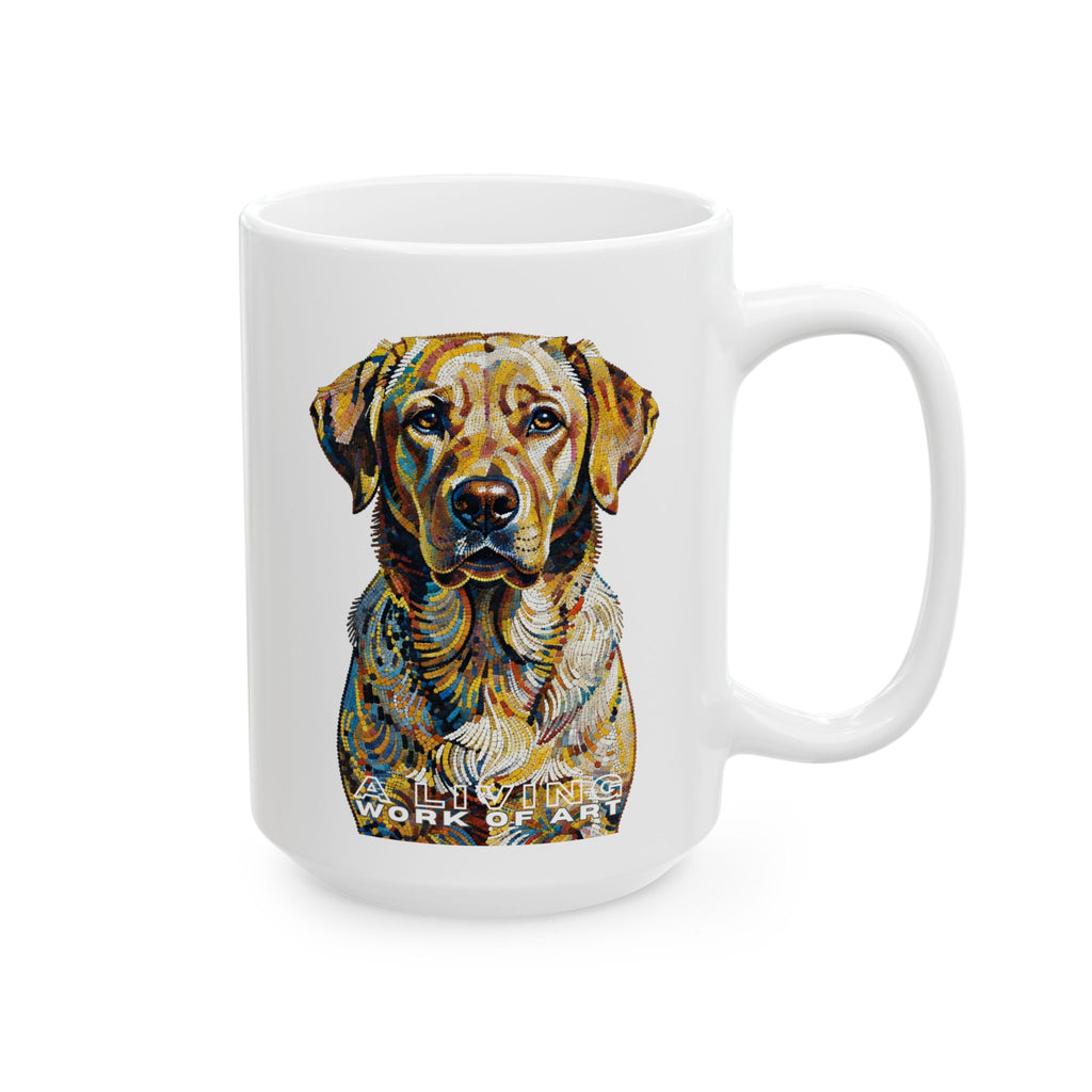 Labrador Retriever Coffee Mug | Living Work of Art Collection | Pointillism Style