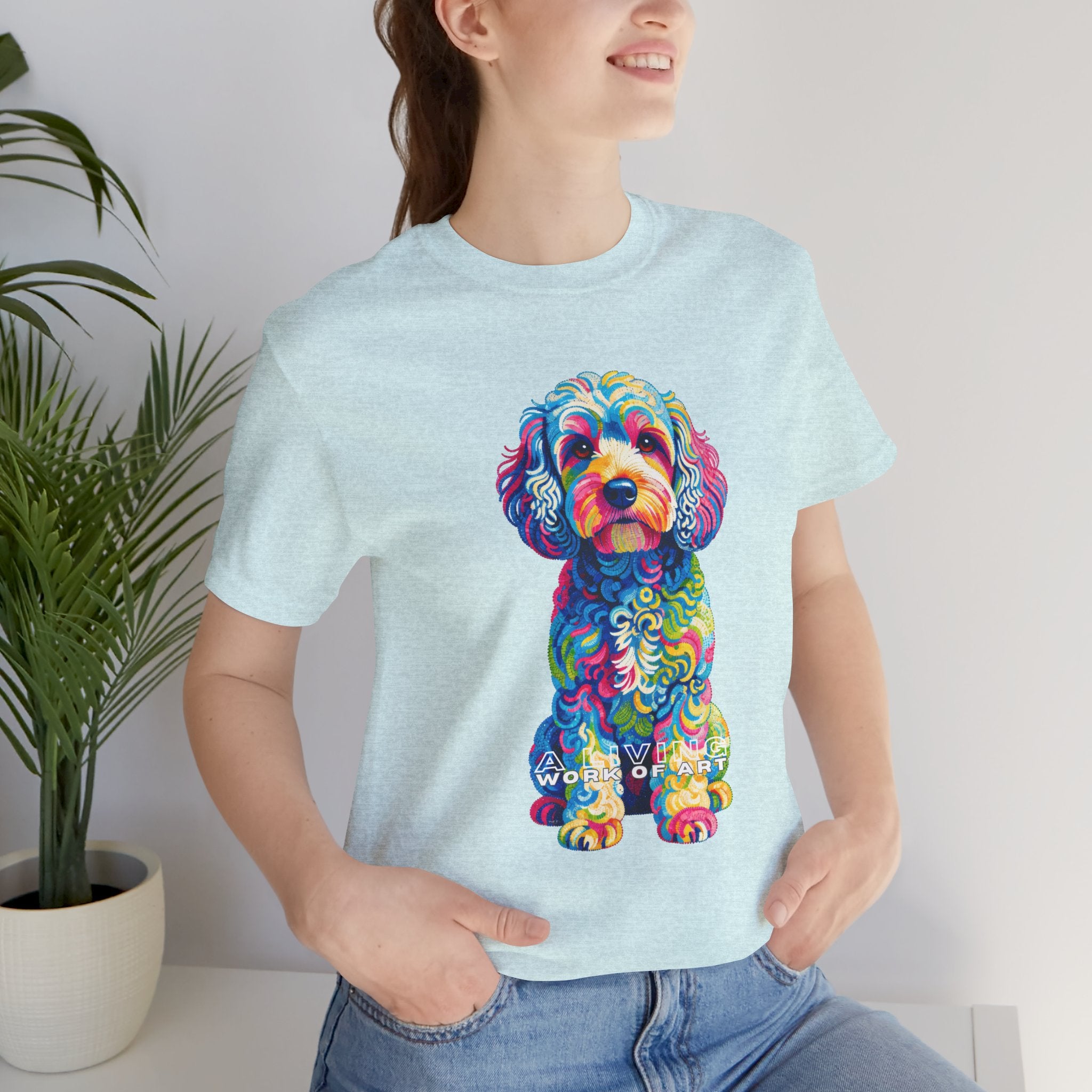 Cockapoo T Shirt | Living Work of Art Collection | Pointillism Style