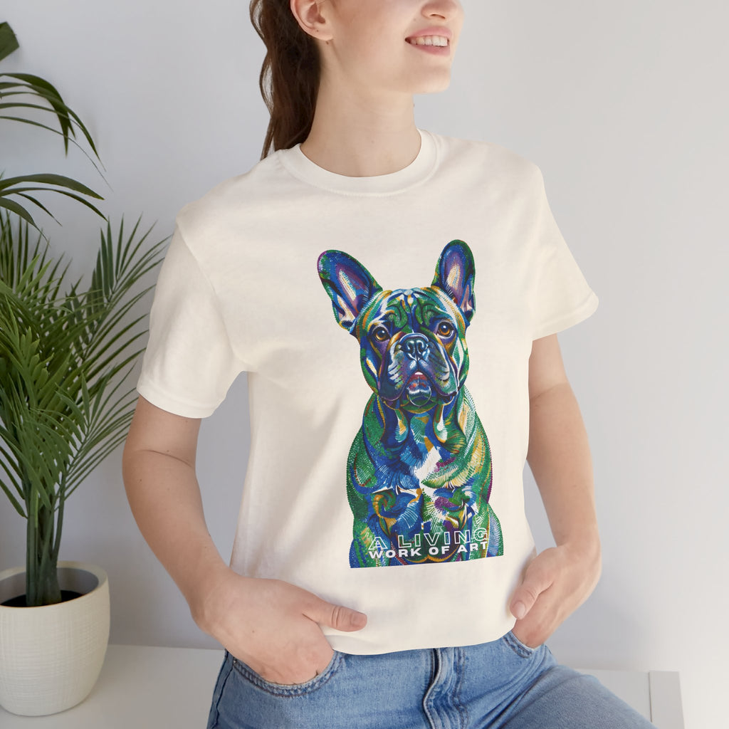 French Bulldog T Shirt | Living Work of Art Collection | Pointillism Style