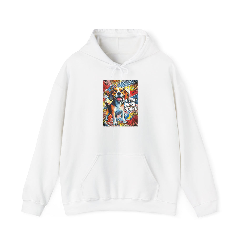 Beagle Hoodie | Living Work of Art Collection | Pop Art Style