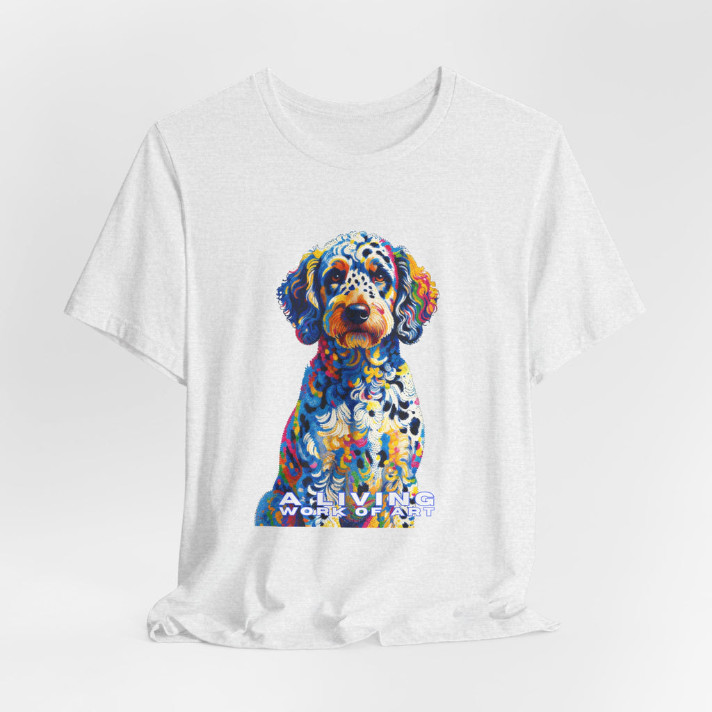 Labradoodle T Shirt | Living Work of Art Collection | Pointillism Style