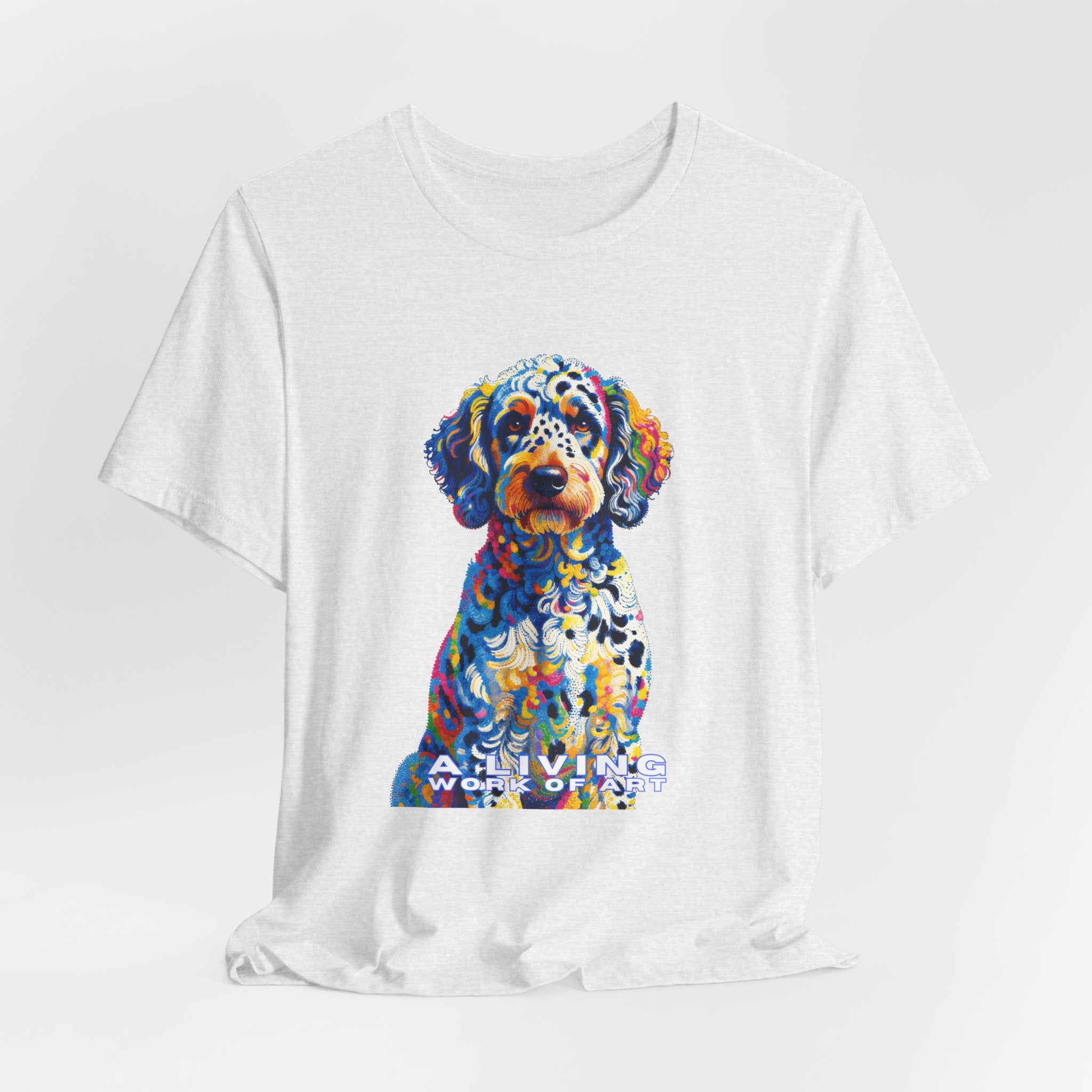 Labradoodle T Shirt | Living Work of Art Collection | Pointillism Style