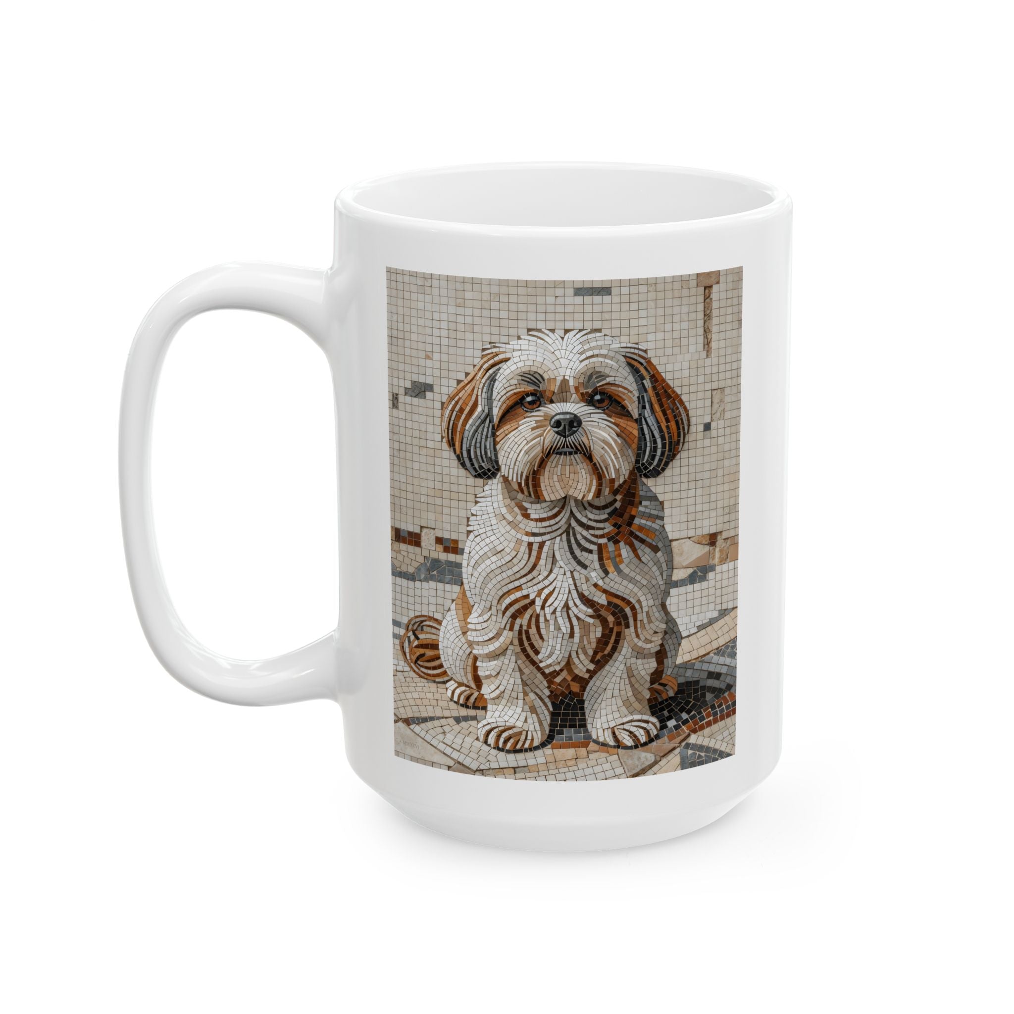 Shih Tzu Coffee Mug | Living Work of Art Collection | Mosaic Style