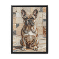 French Bulldog Canvas Wall Art | Living Work of Art Collection | Mosaic Style Print