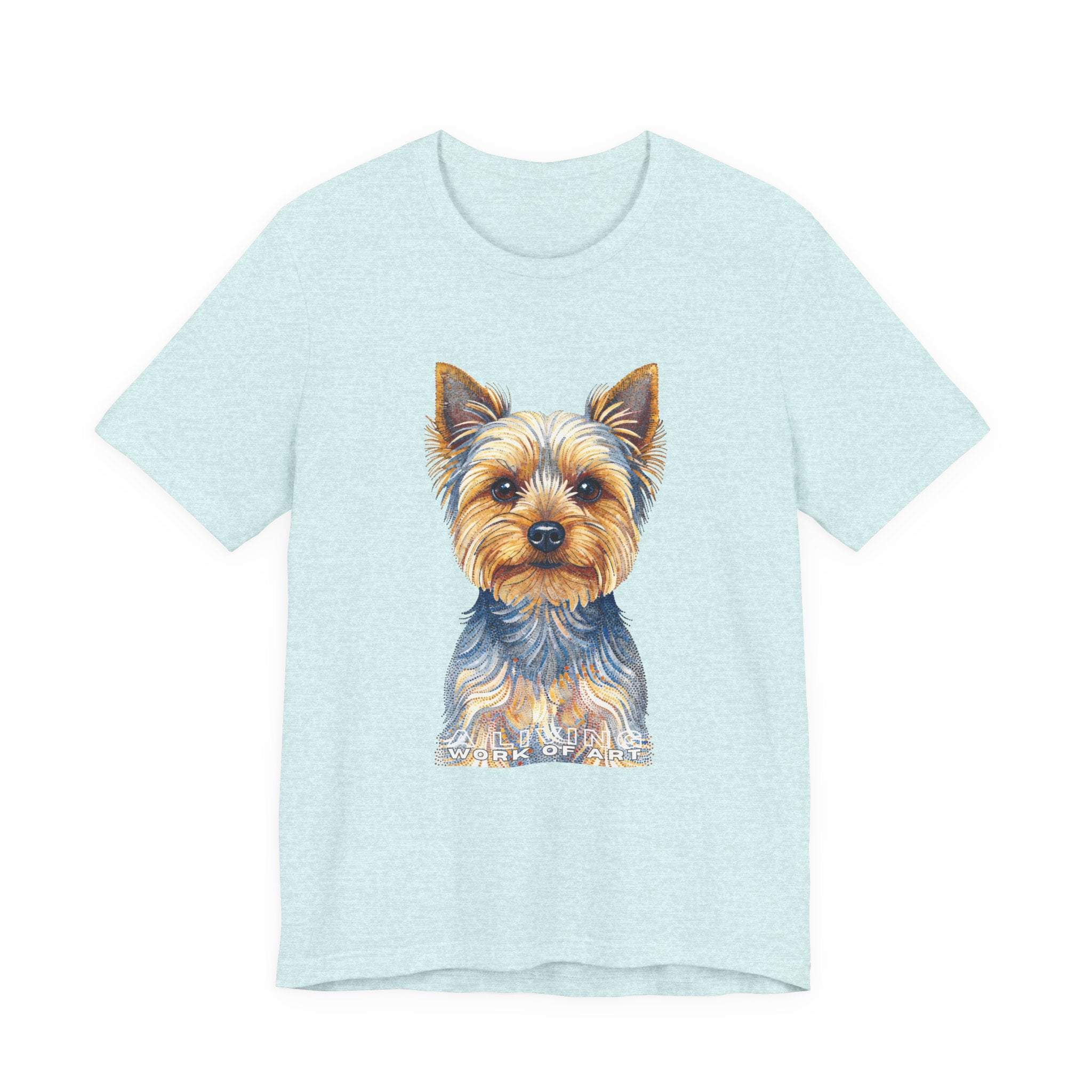 Yorkshire Terrier T Shirt | Living Work of Art Collection | Pointillism Style