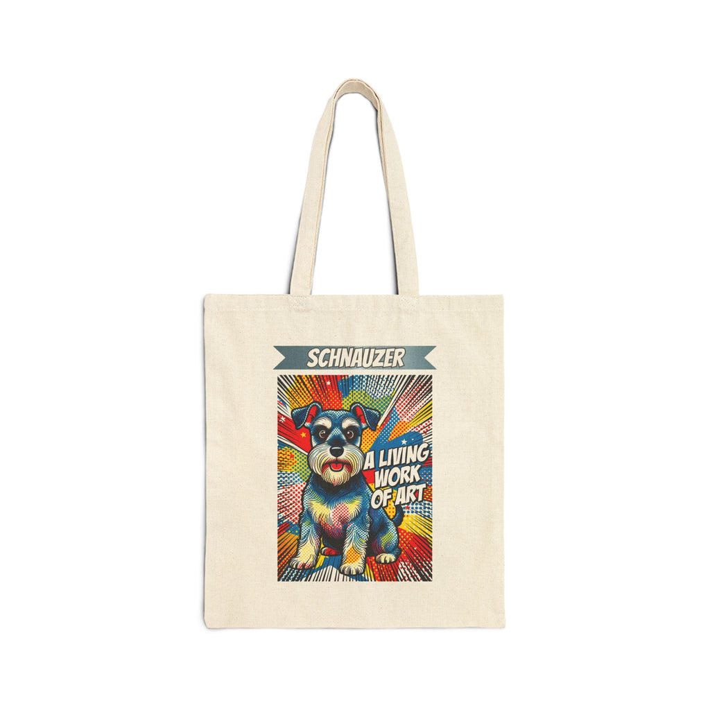 Schnauzer Tote Bag | Living Work of Art Collection | Pop Art