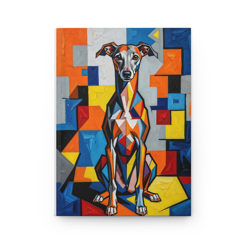 Italian Greyhound Notebook | Living Work of Art Collection | Cubist Style