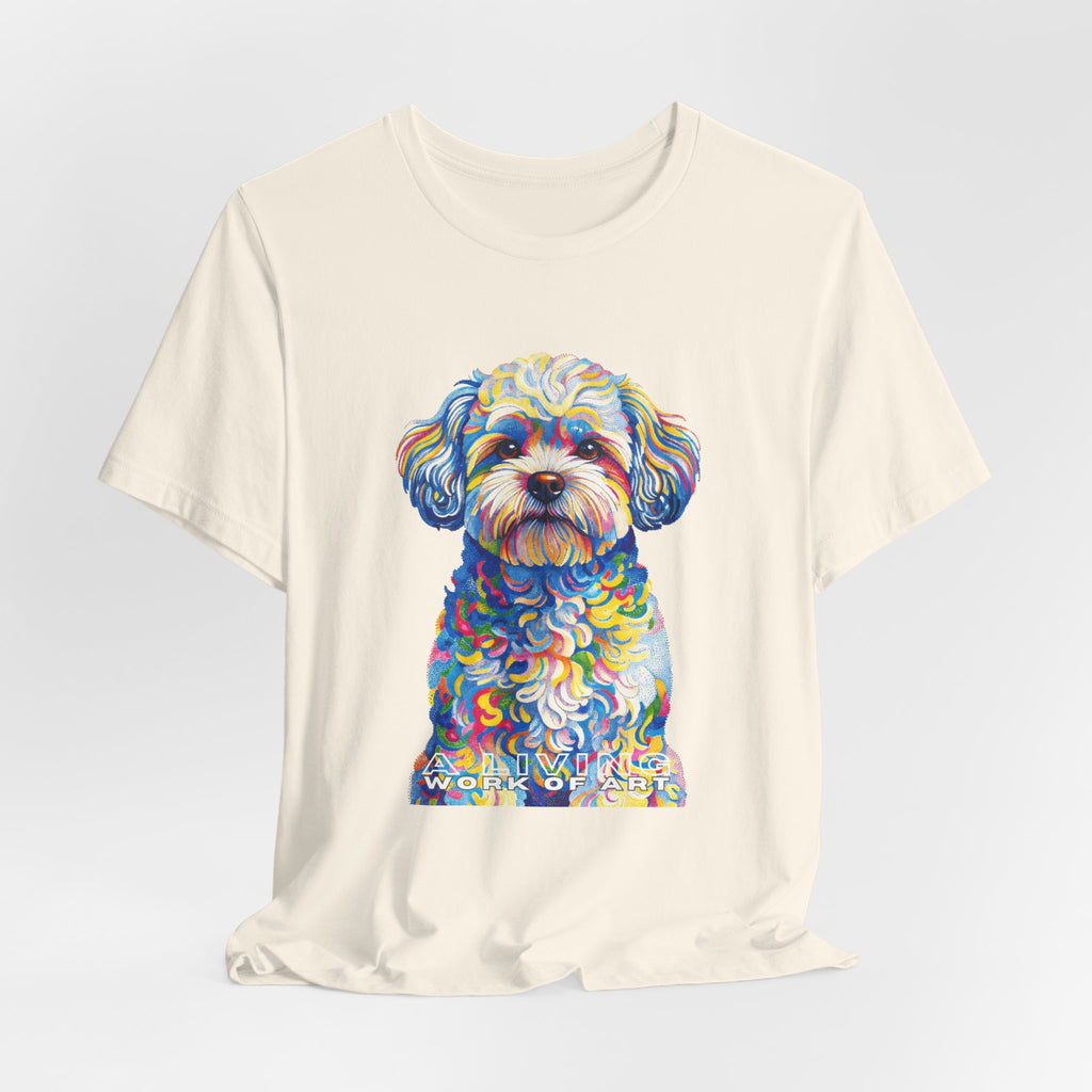 Shih-Poo T Shirt | Living Work of Art Collection | Pointillism Style