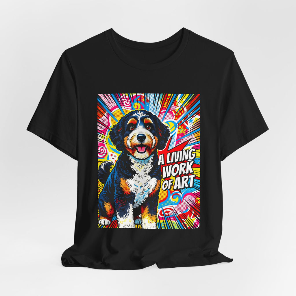 Bernedoodle T Shirt | Living Work of Art Collection | Pop Art