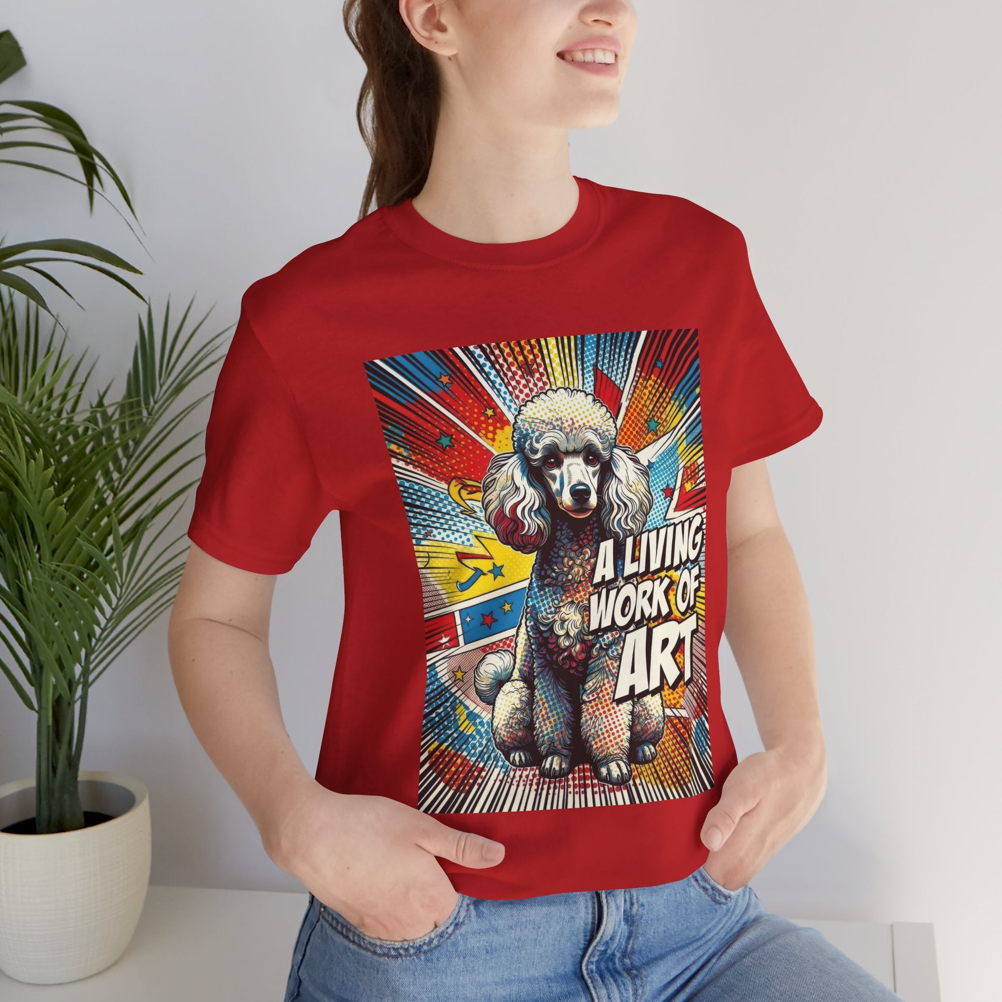Poodle T Shirt | Living Work of Art Collection | Pop Art