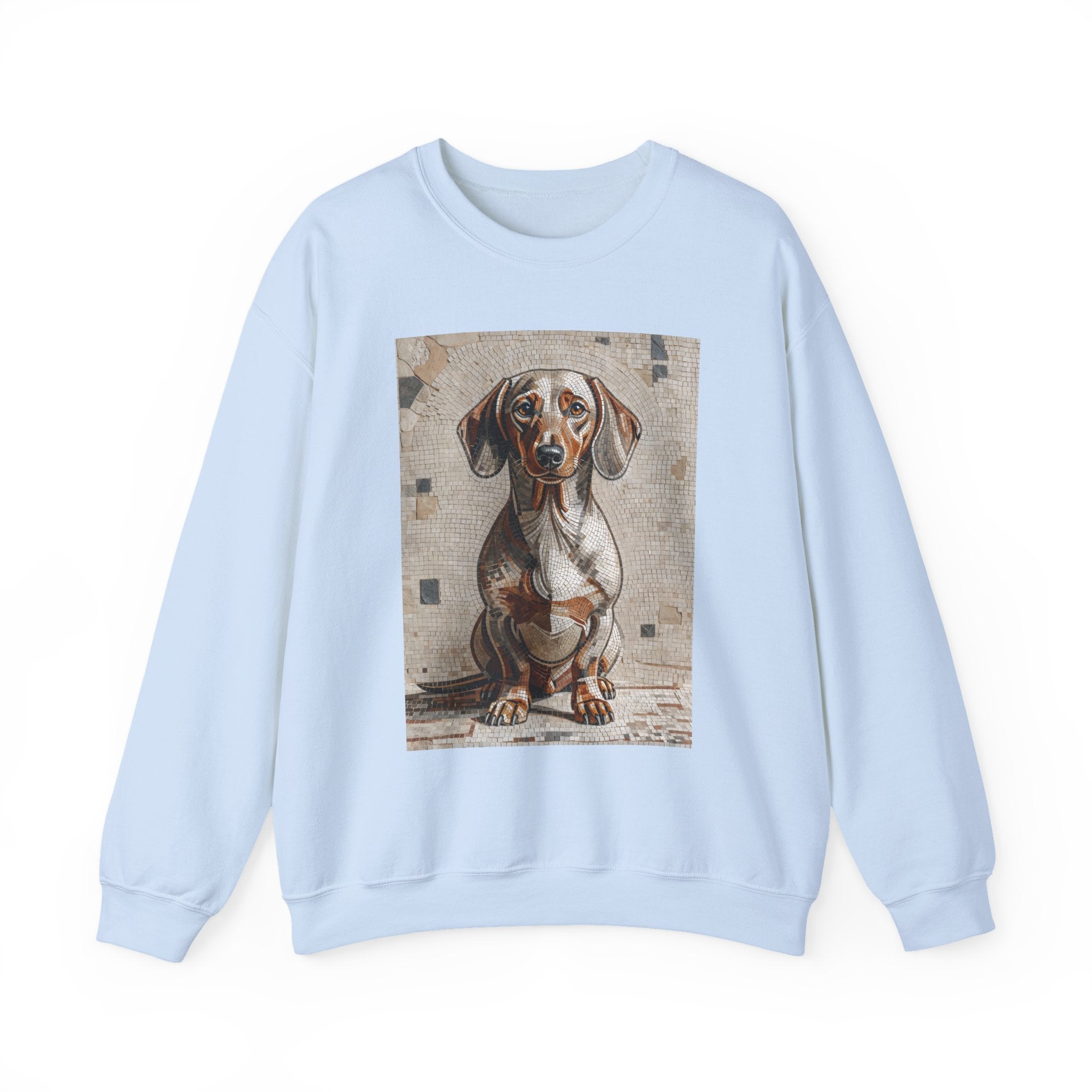 Dachshund Sweatshirt | Living Work of Art Collection | Mosaic Style