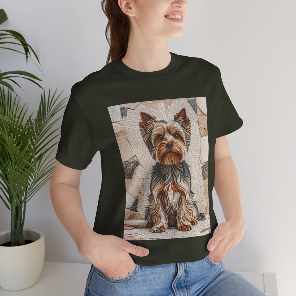 Yorkshire Terrier T Shirt | Living Work of Art Collection | Mosaic Style