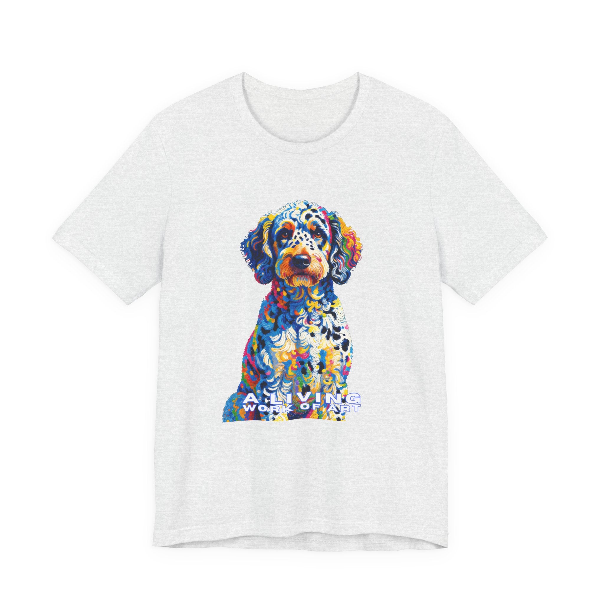 Labradoodle T Shirt | Living Work of Art Collection | Pointillism Style