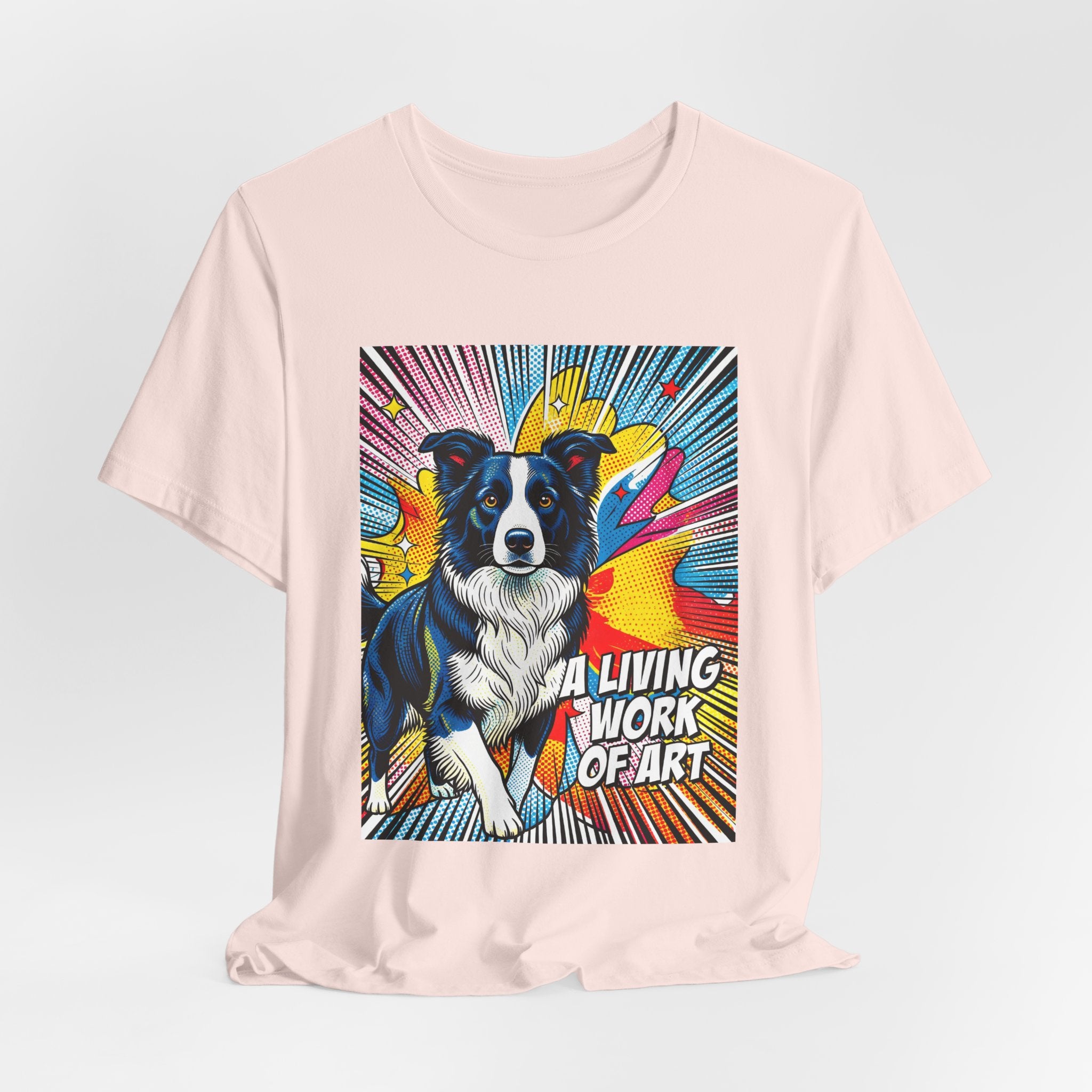 Border Collie T Shirt | Living Work of Art Collection | Pop Art