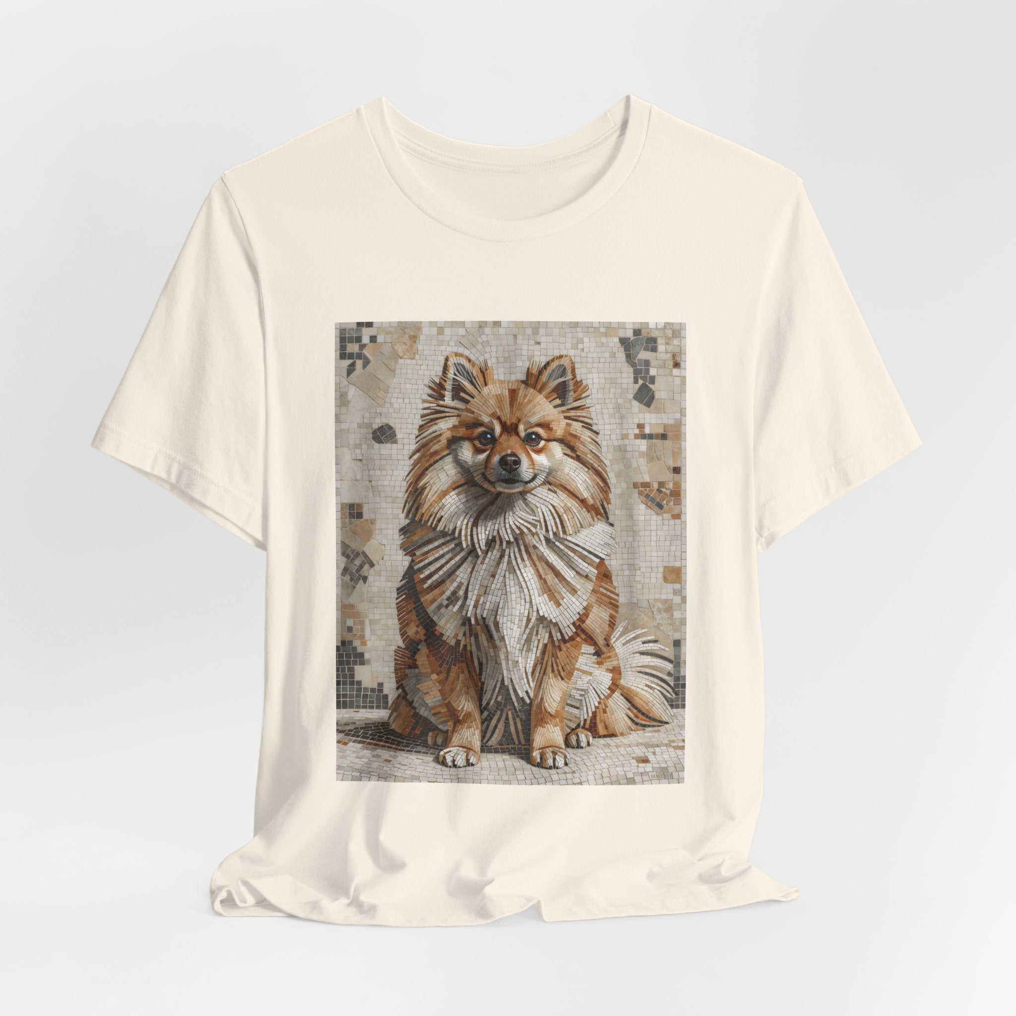Pomeranian T Shirt | Living Work of Art Collection | Mosaic Style